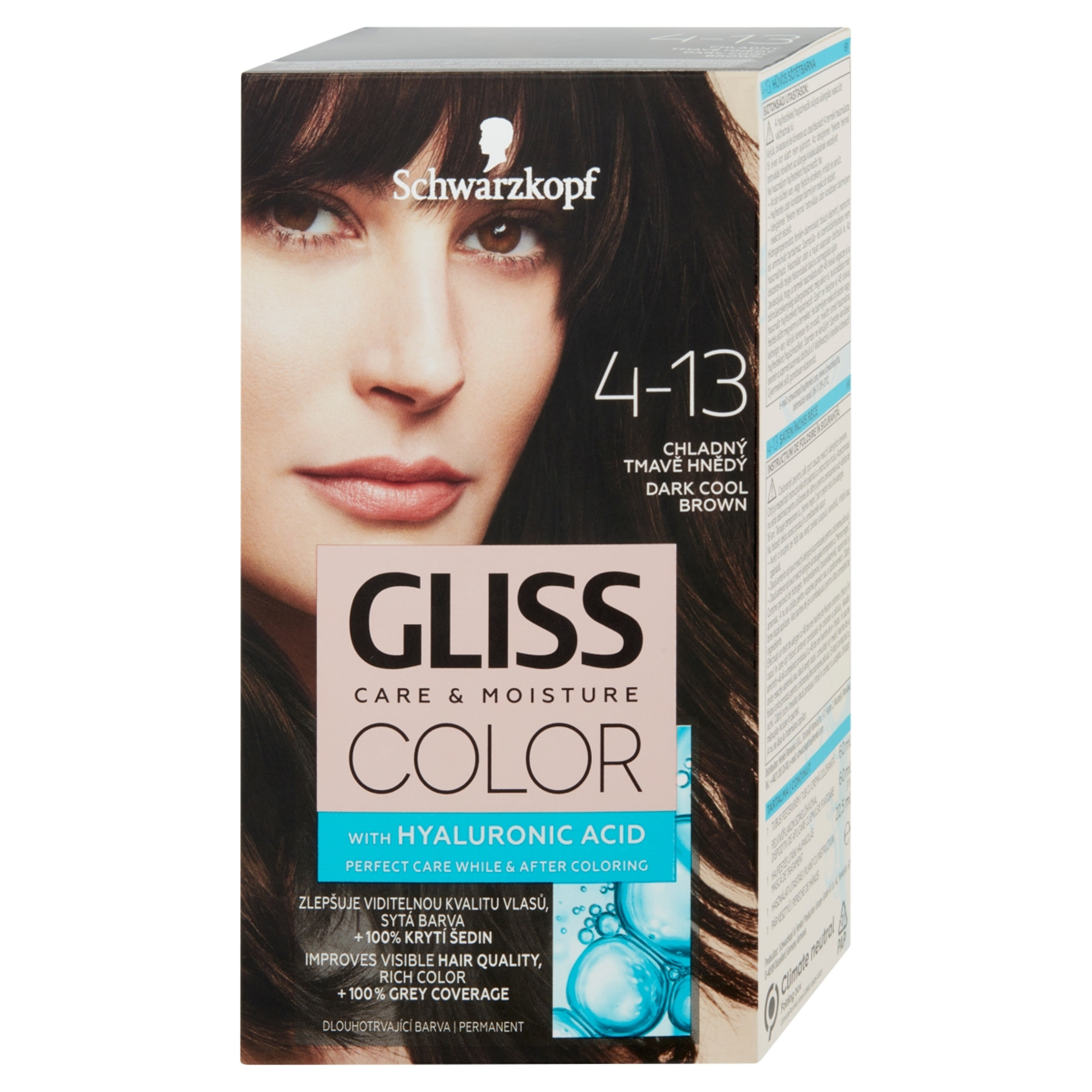 Gliss Color tartós hajfesték 4-13 Hűvös sötétbarna - 1 db-2