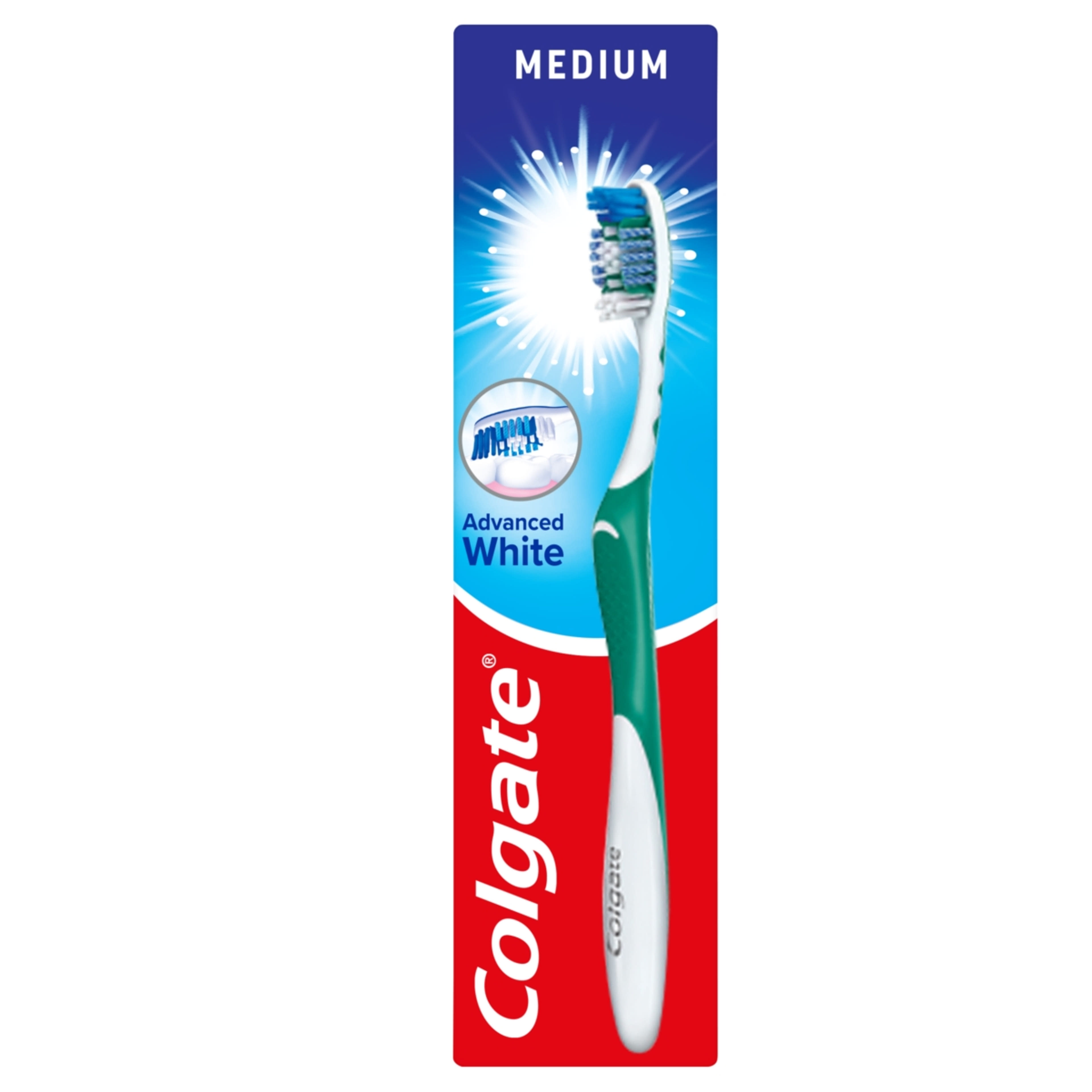Colgate Advanced White közepes fogkefe - 1 db-1
