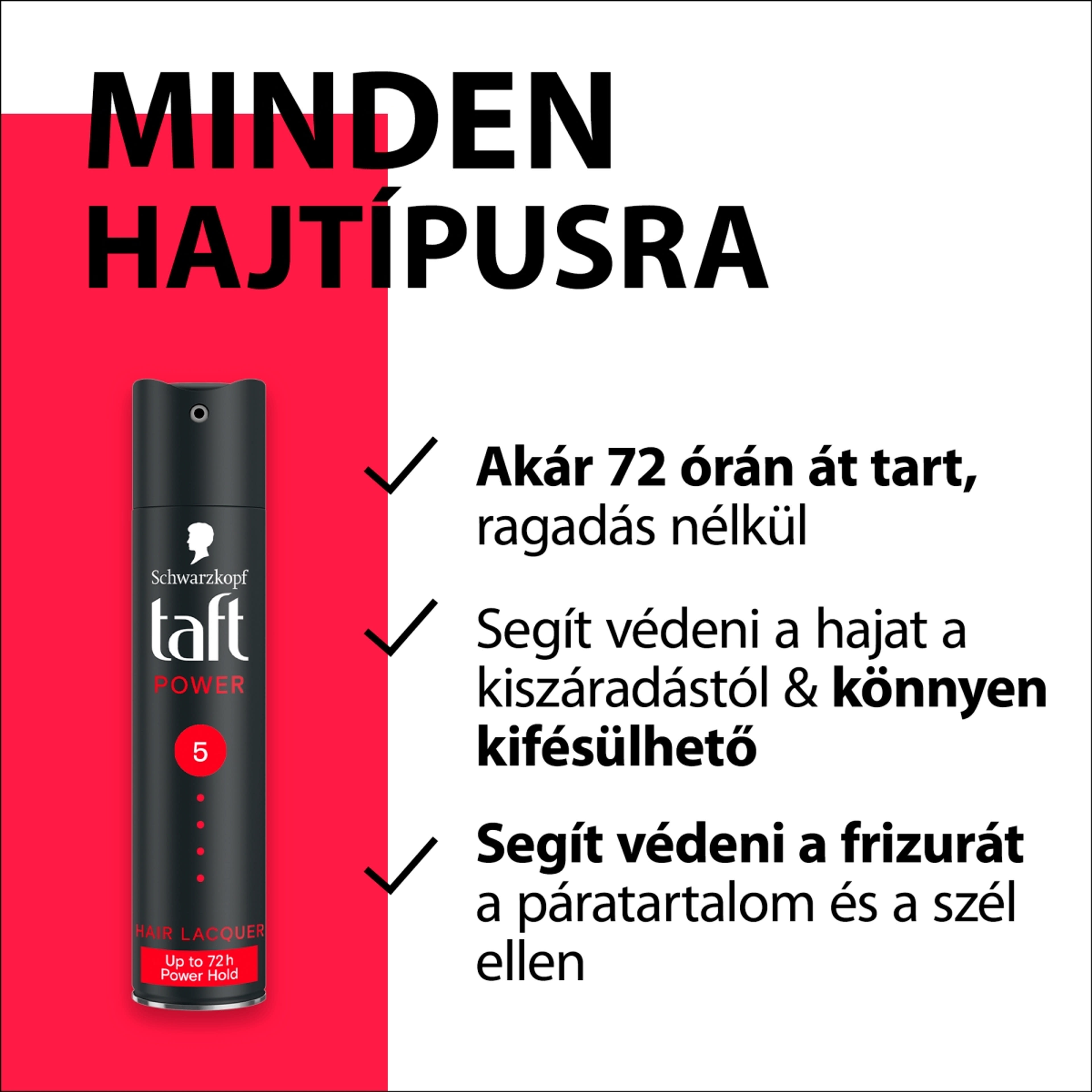 Taft Power hajlakk - 250 ml-3