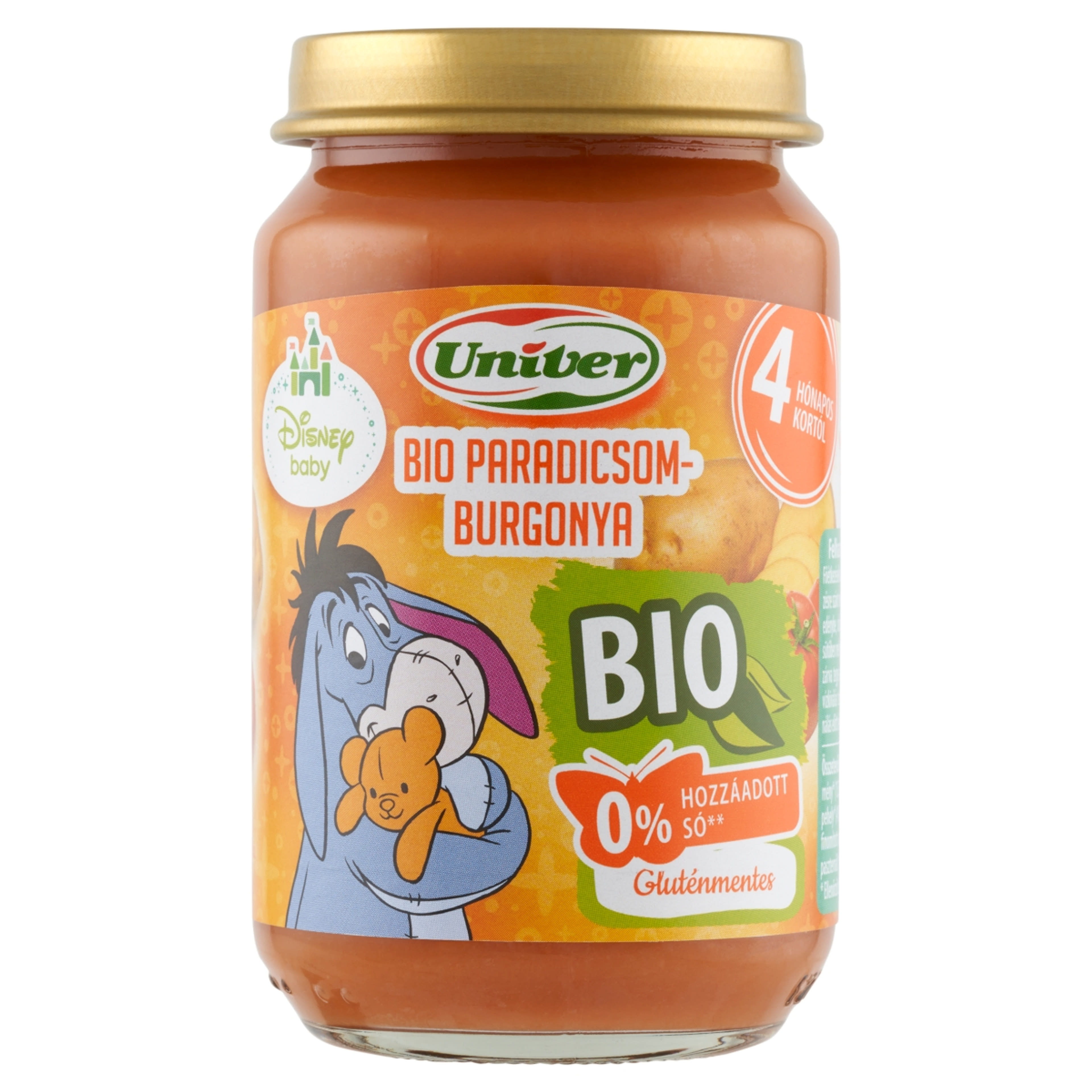 Univer Bébiétel Paradicsom Burgonya Ízesítéssel 4 Hónapos Kortól - 163 g