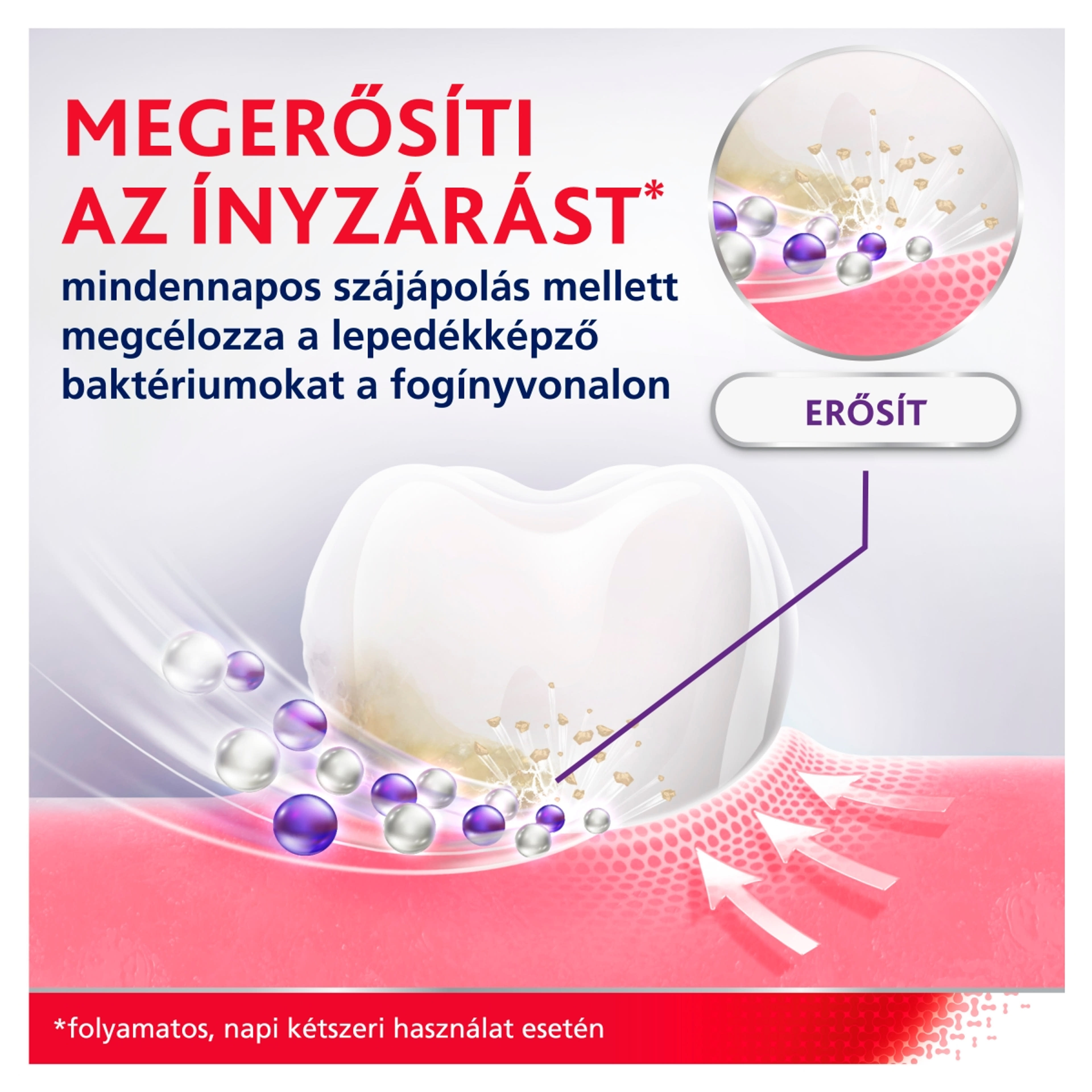 Parodontax Gum Strengthen & Protect Icy Mint alkoholmentes fluoridos szájvíz - 500 ml-2