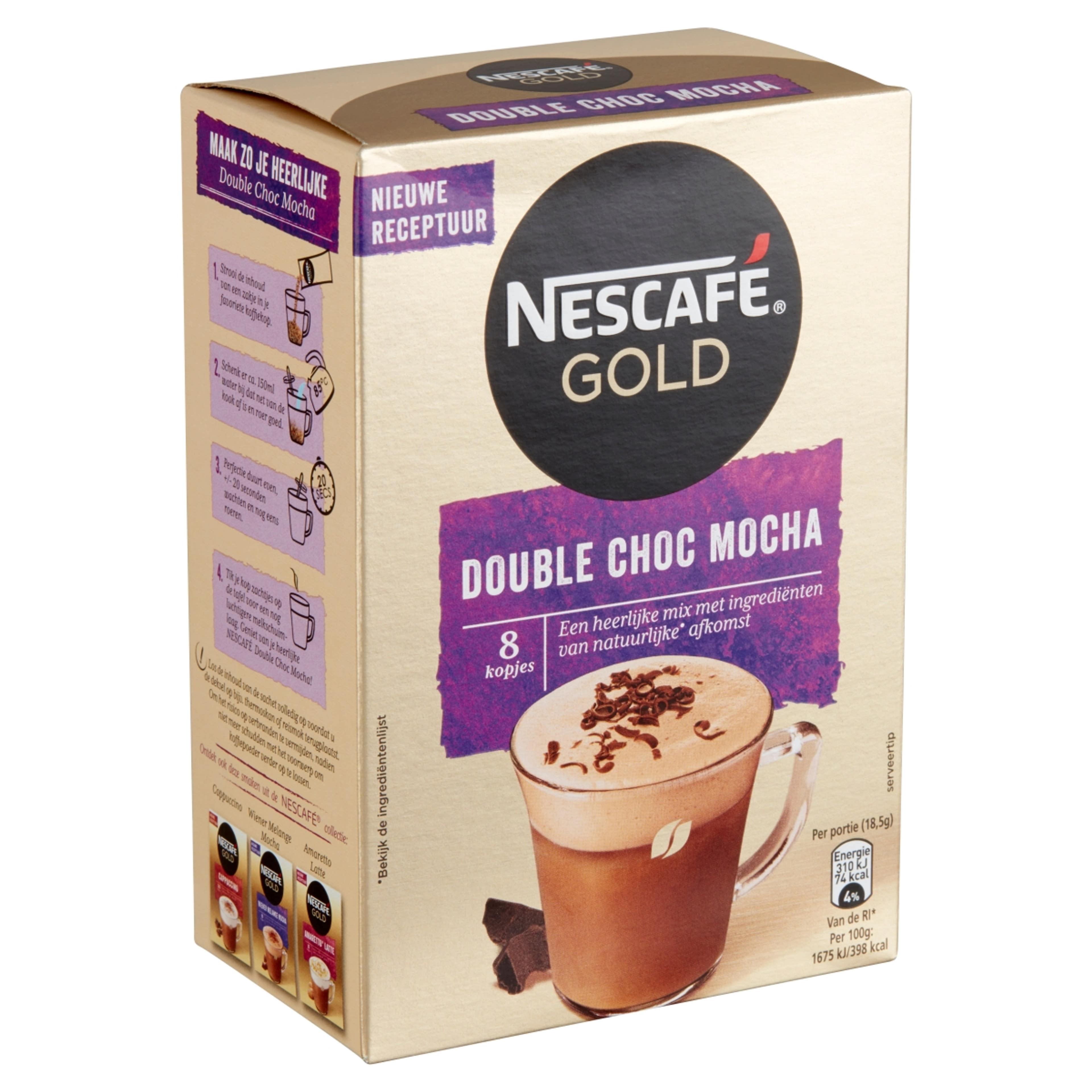 Nescafé Gold dupla csoki Mokka instant kávé - 8 db-2