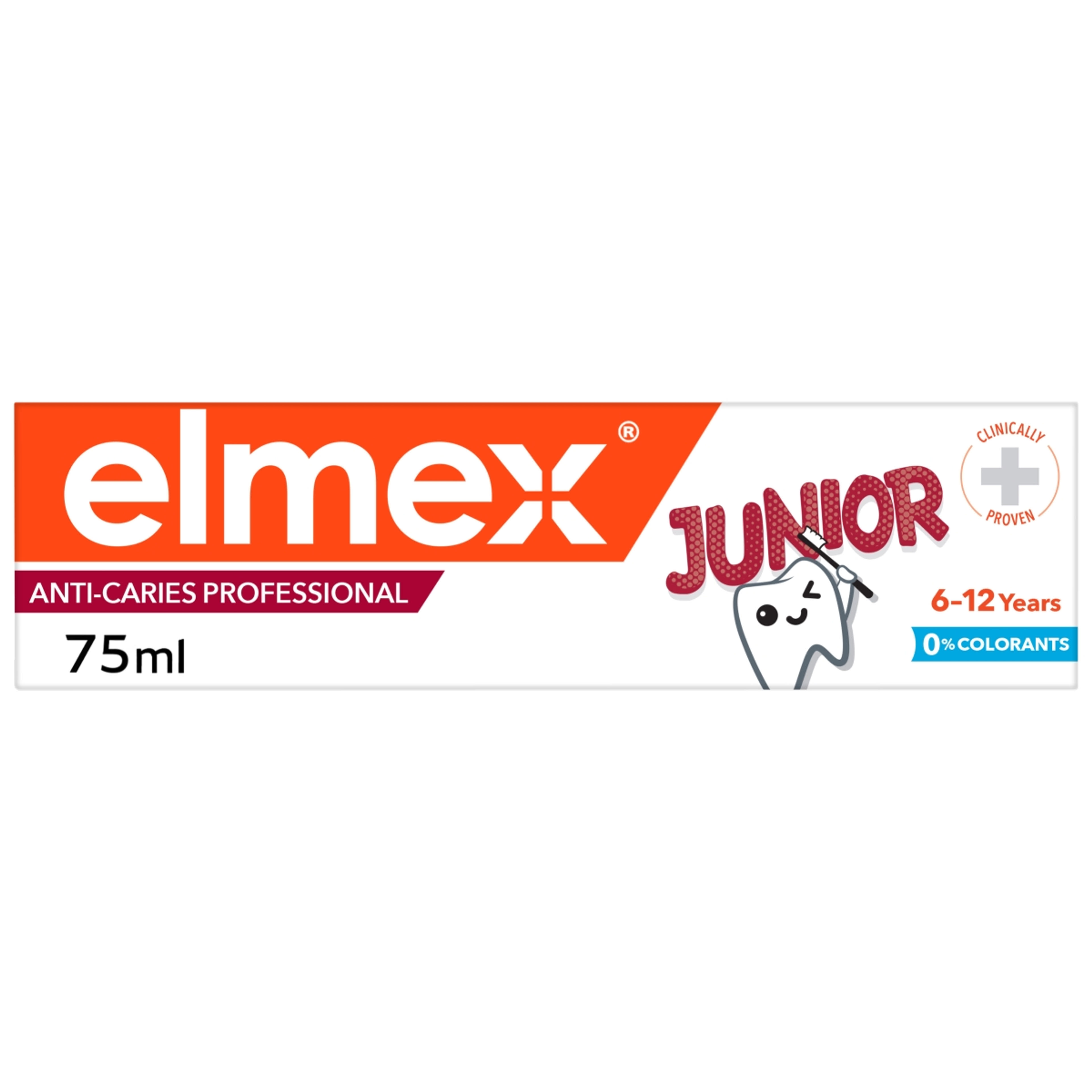 Elmex Anti-Caries Professional Junior fogkrém 6-12 éves gyerekeknek - 75 ml-10