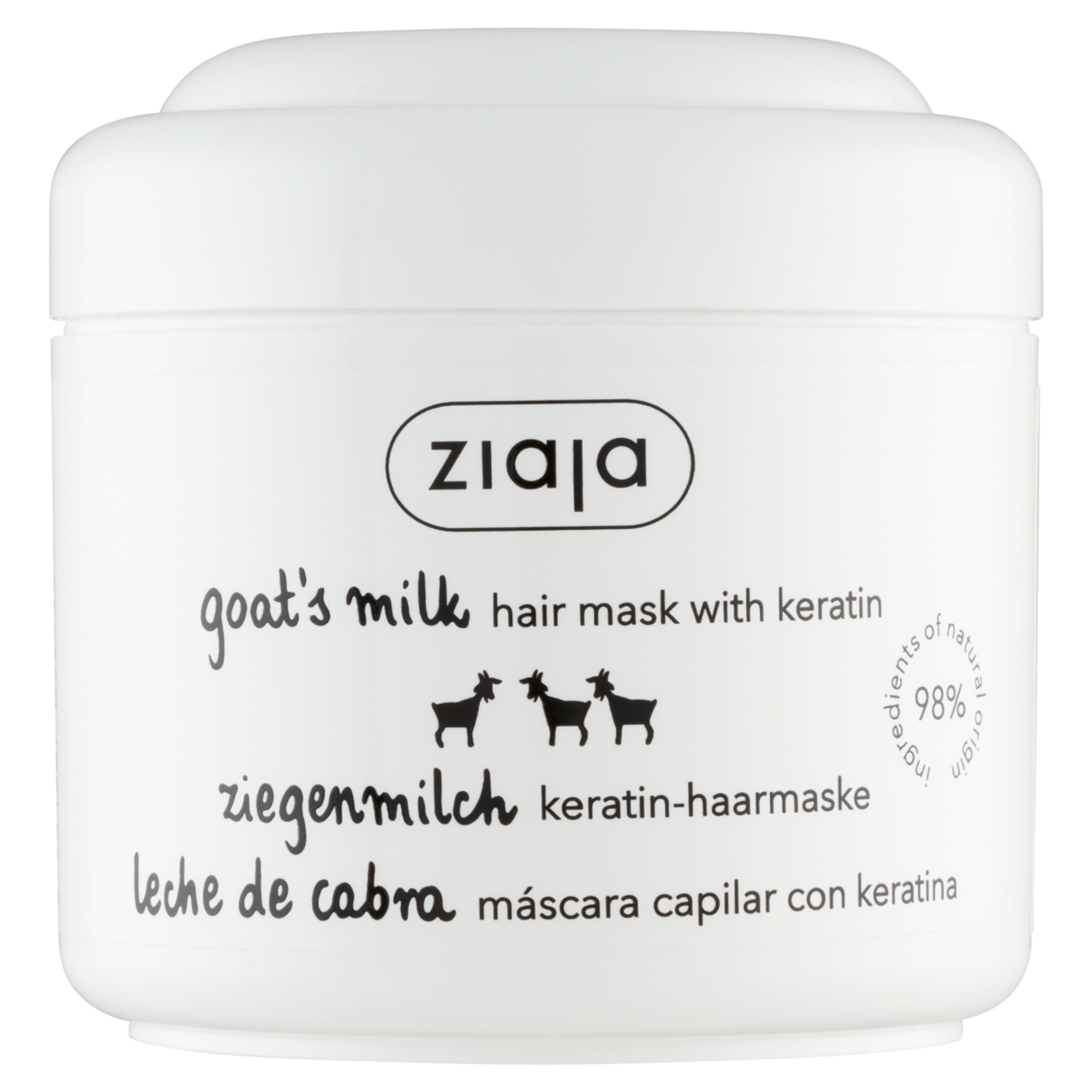 Ziaja Kecsketejjel Hajerősítő hajpakolás - 200 ml