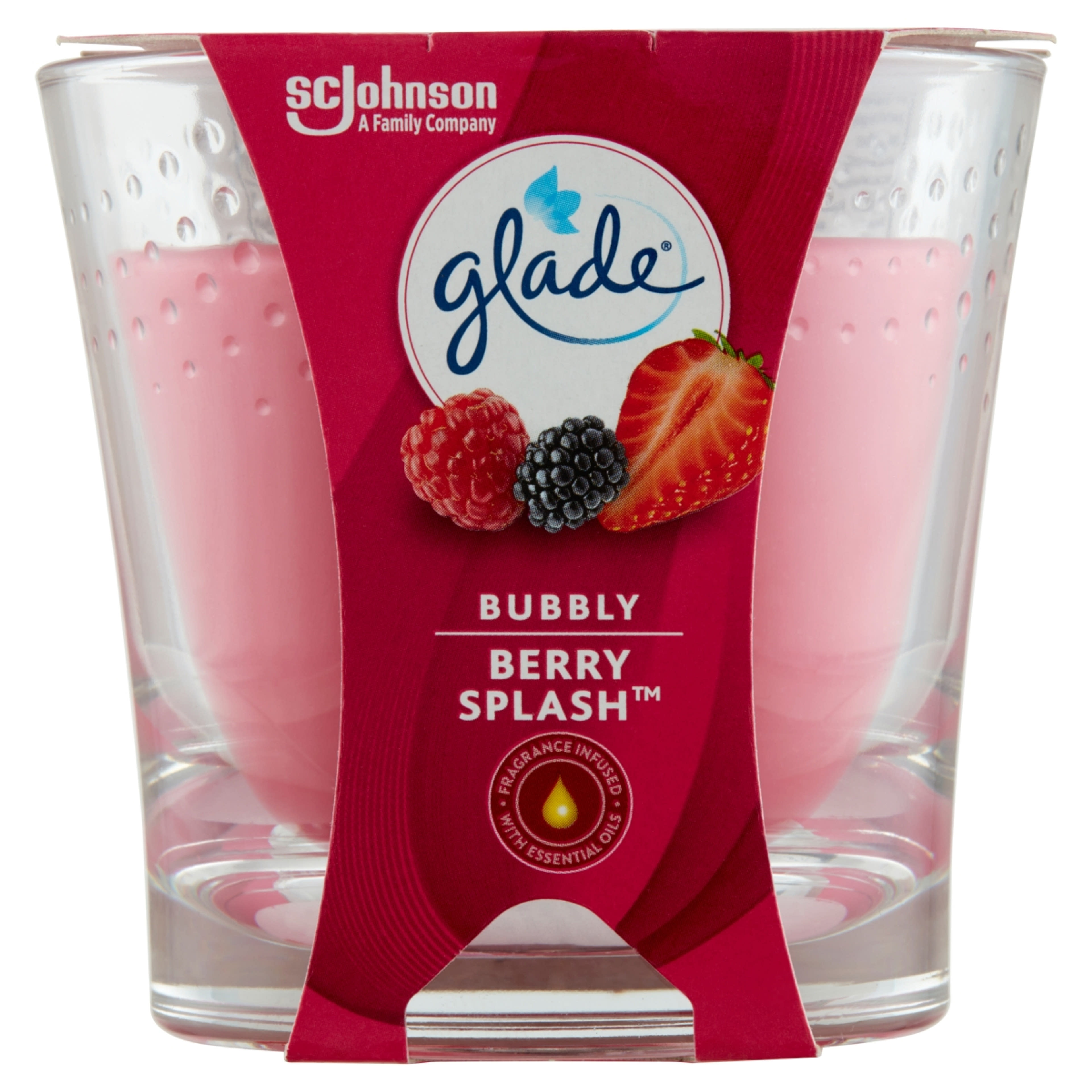 Glade Bubbly Berry Splash illatgyertya - 129 g-1