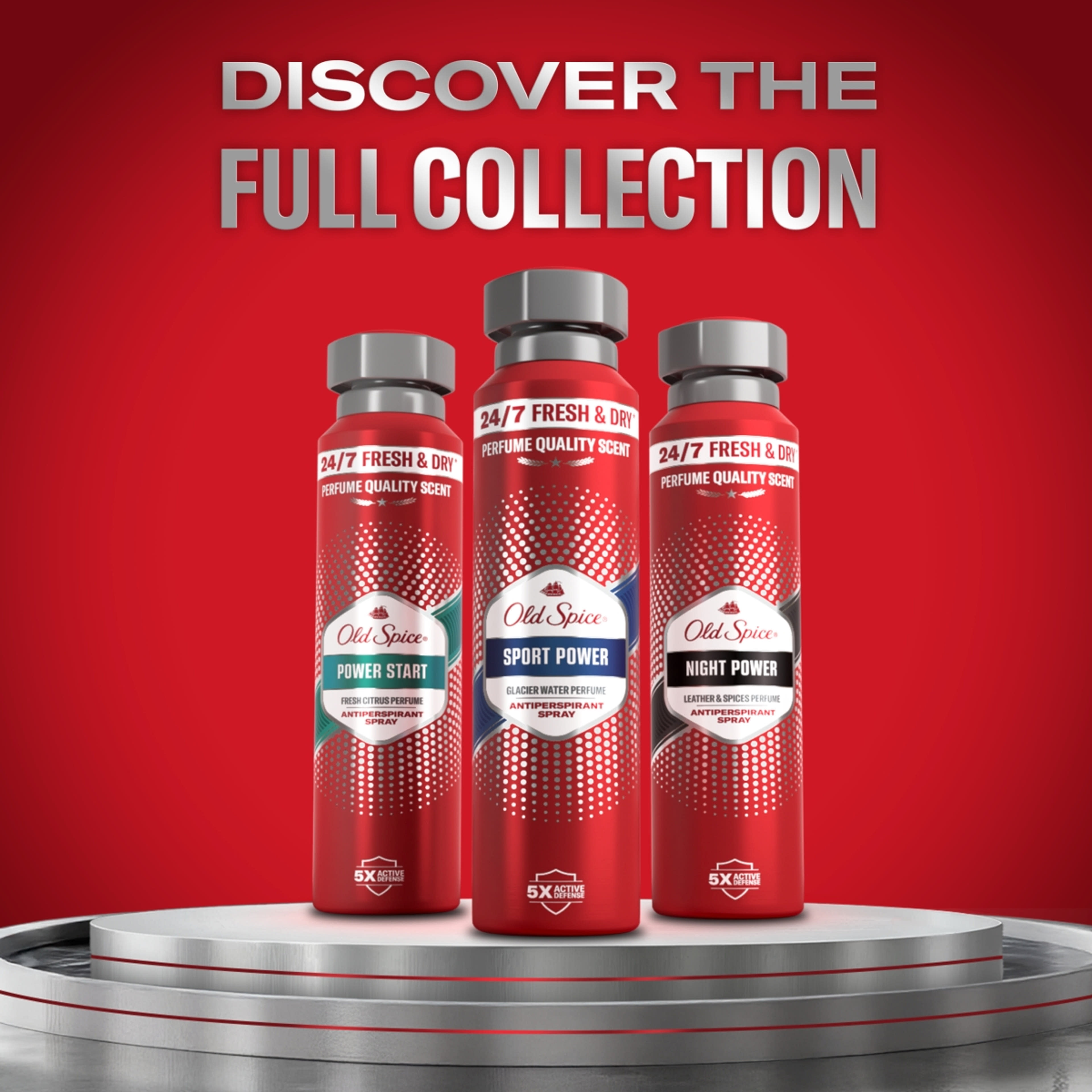Old Spice Sport Power dezodor spray férfiaknak - 150ml-8