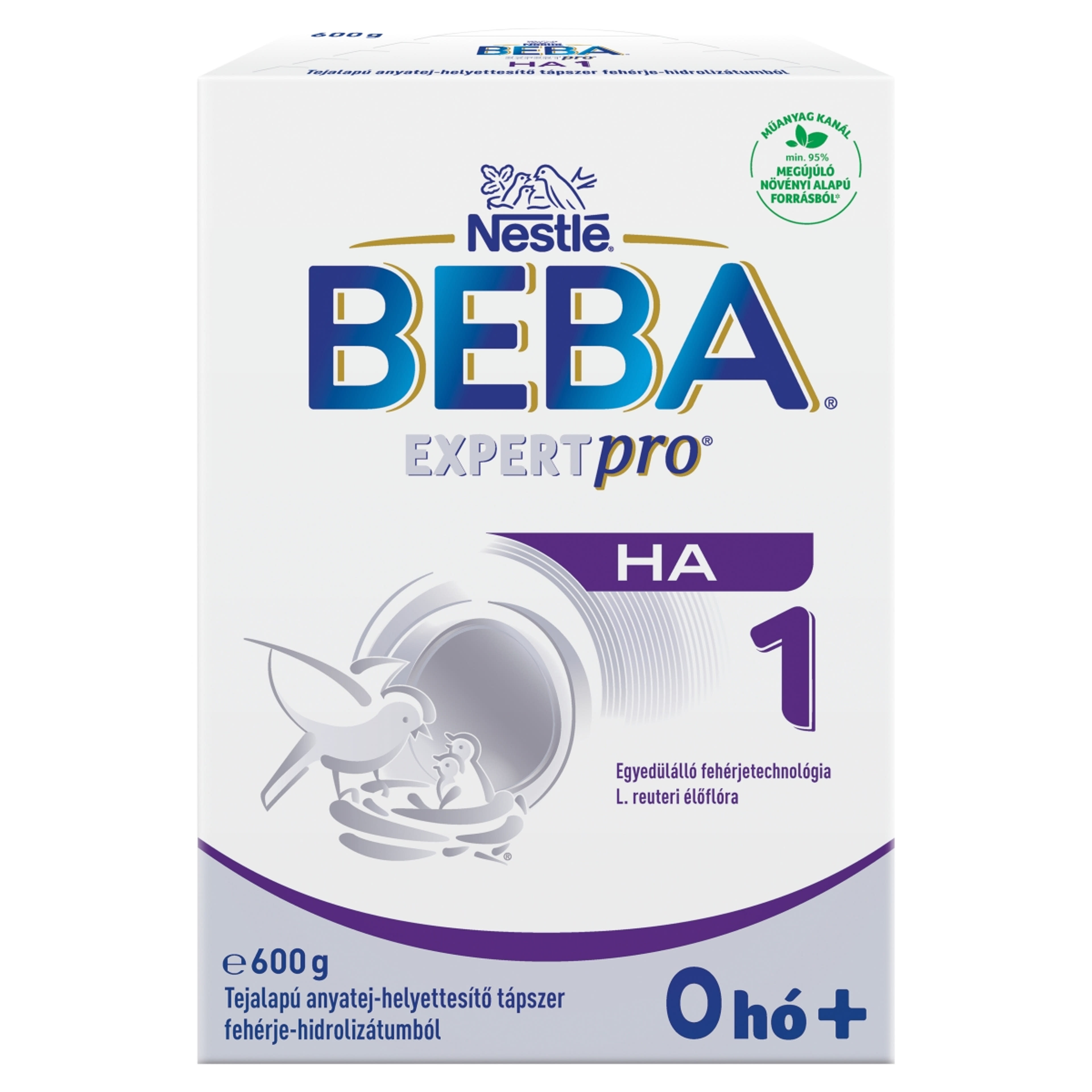 Beba Expertpro HA 1 tejalapú anyatej-helyettesítő tápszer fehérje-hidrolizátumból 0 hónapos kortól - 600 g-2