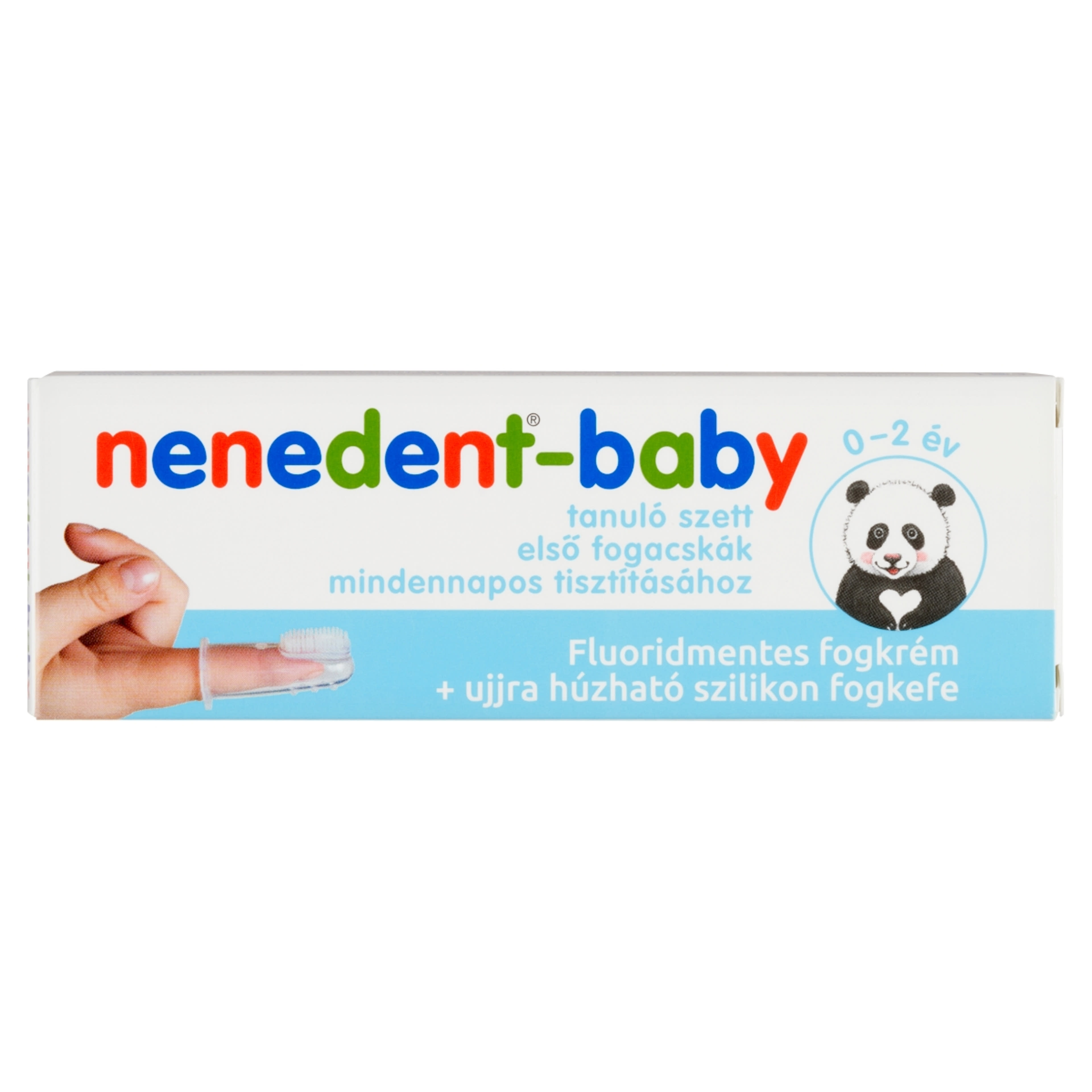 Nenedent Baby  Fogkrém Szilikon Fogkefével - 20 ml