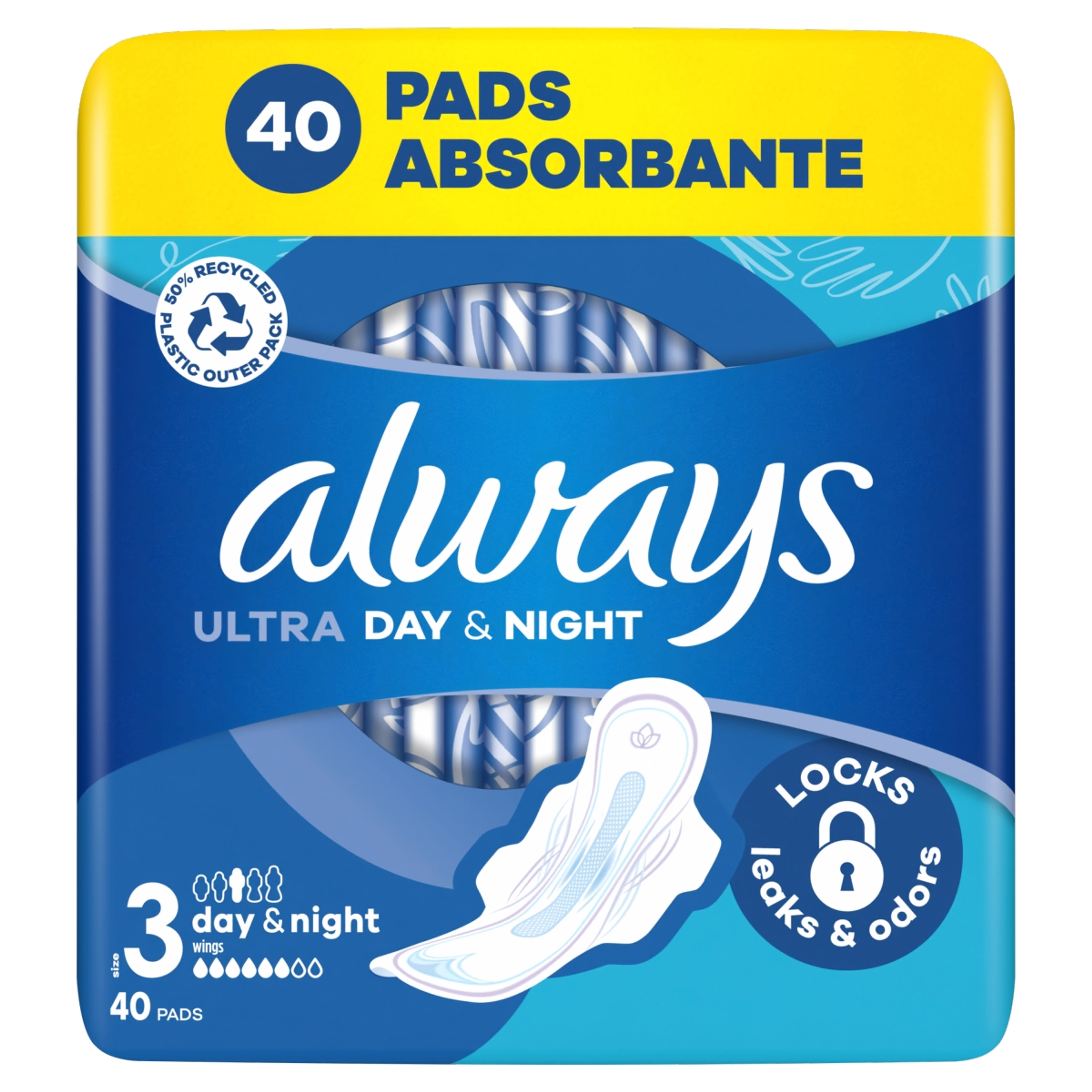 Always Ultra Day&Night egészségügyi betét - 40 db