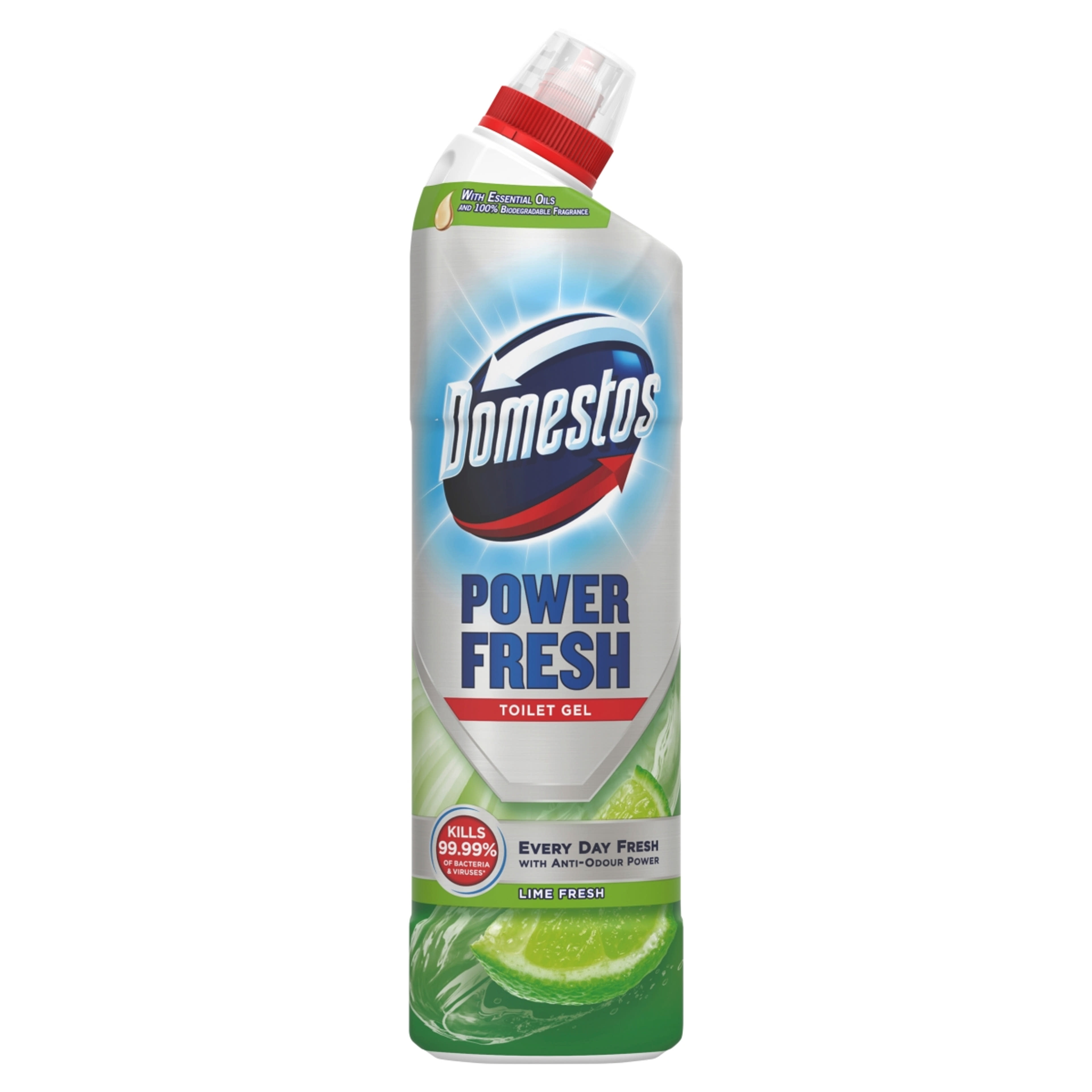 Domestos Total Hygiene Lime Fresh WC-Tisztító Gél - 700 ml-1