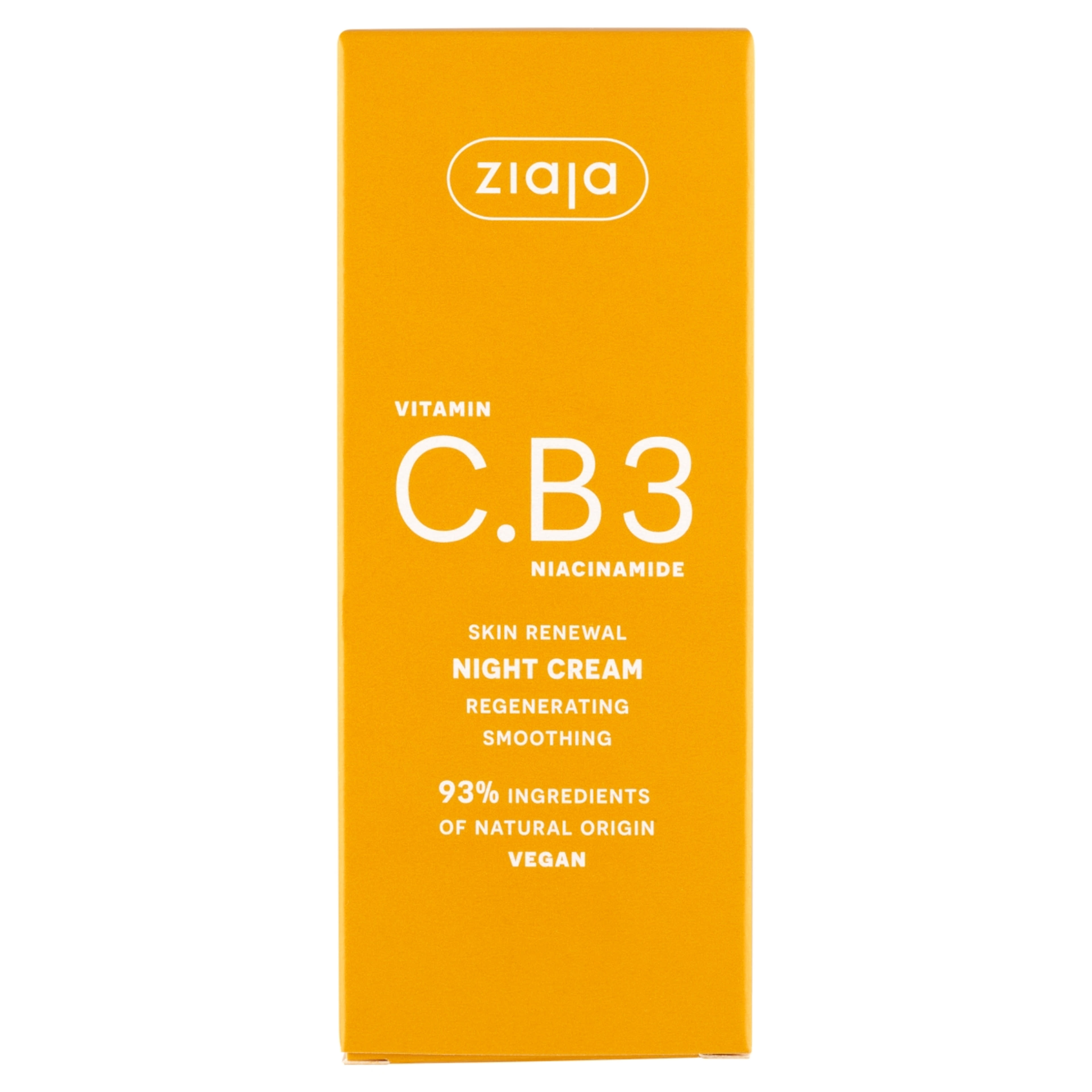 Ziaja C B3-vitamin éjszakai arckrém niacinamiddal - 50 ml