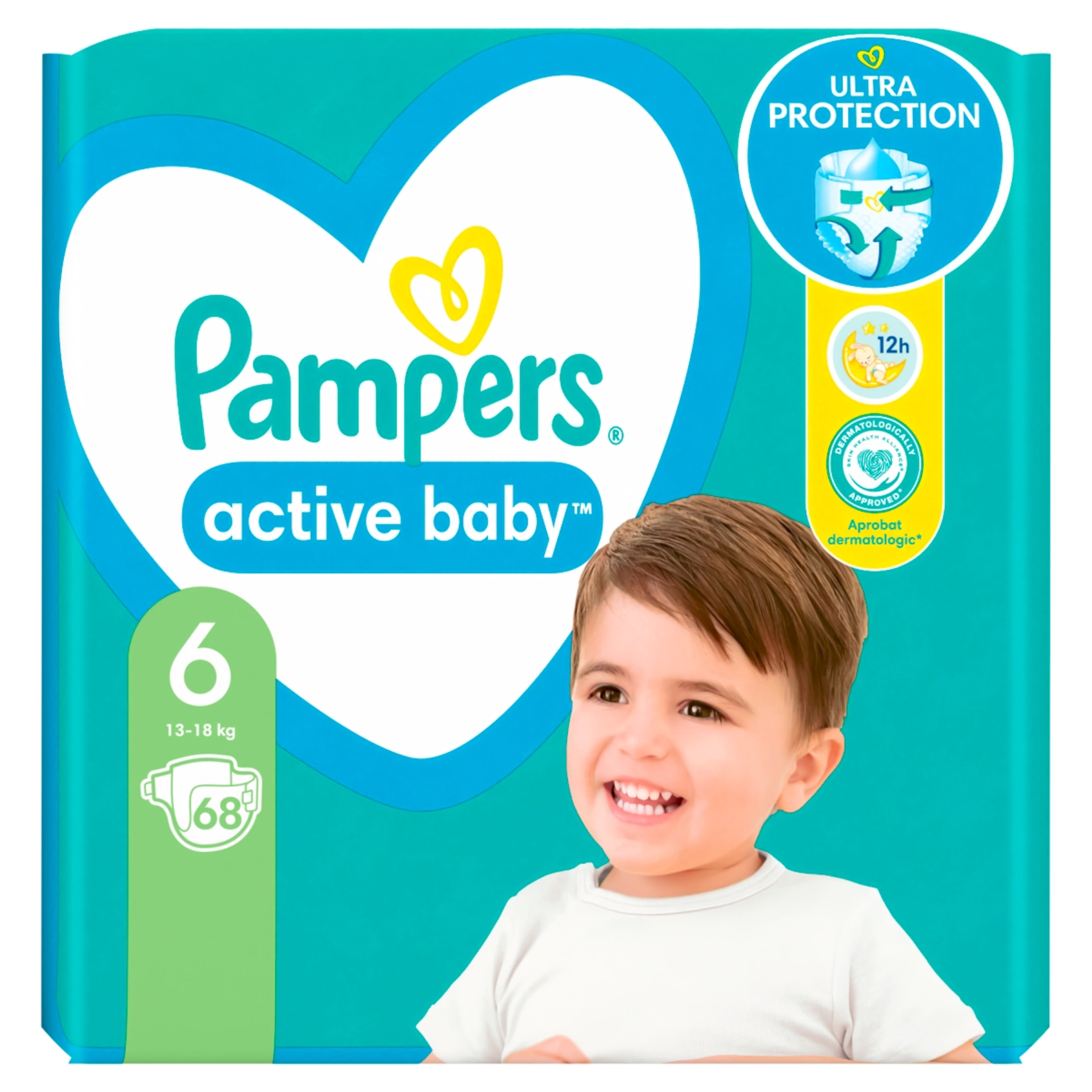 Pampers Giant Pack+ 6-os 13-18kg - 68 db