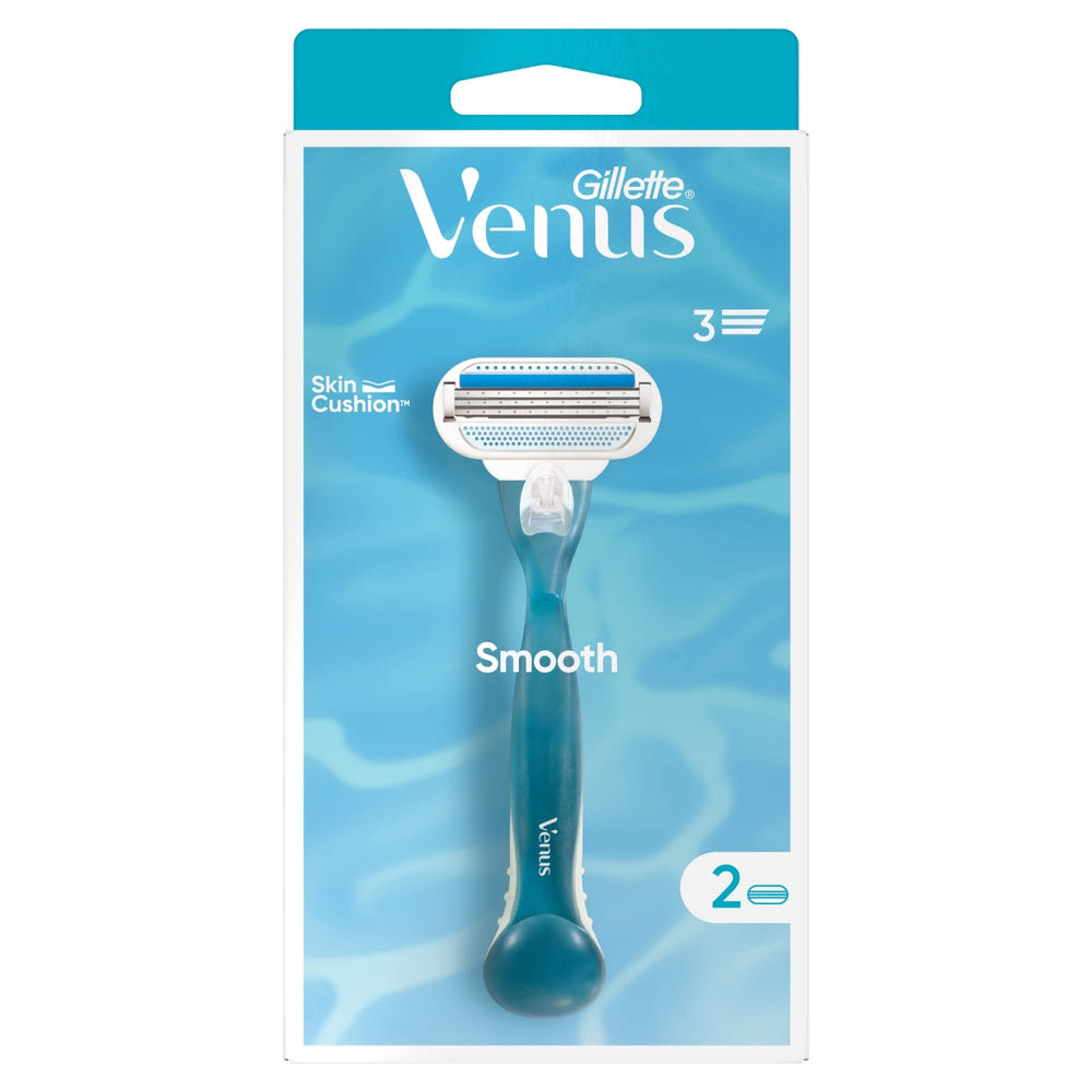 Gillette Venus Smooth borotva + 2 db borotvabetét - 1 db