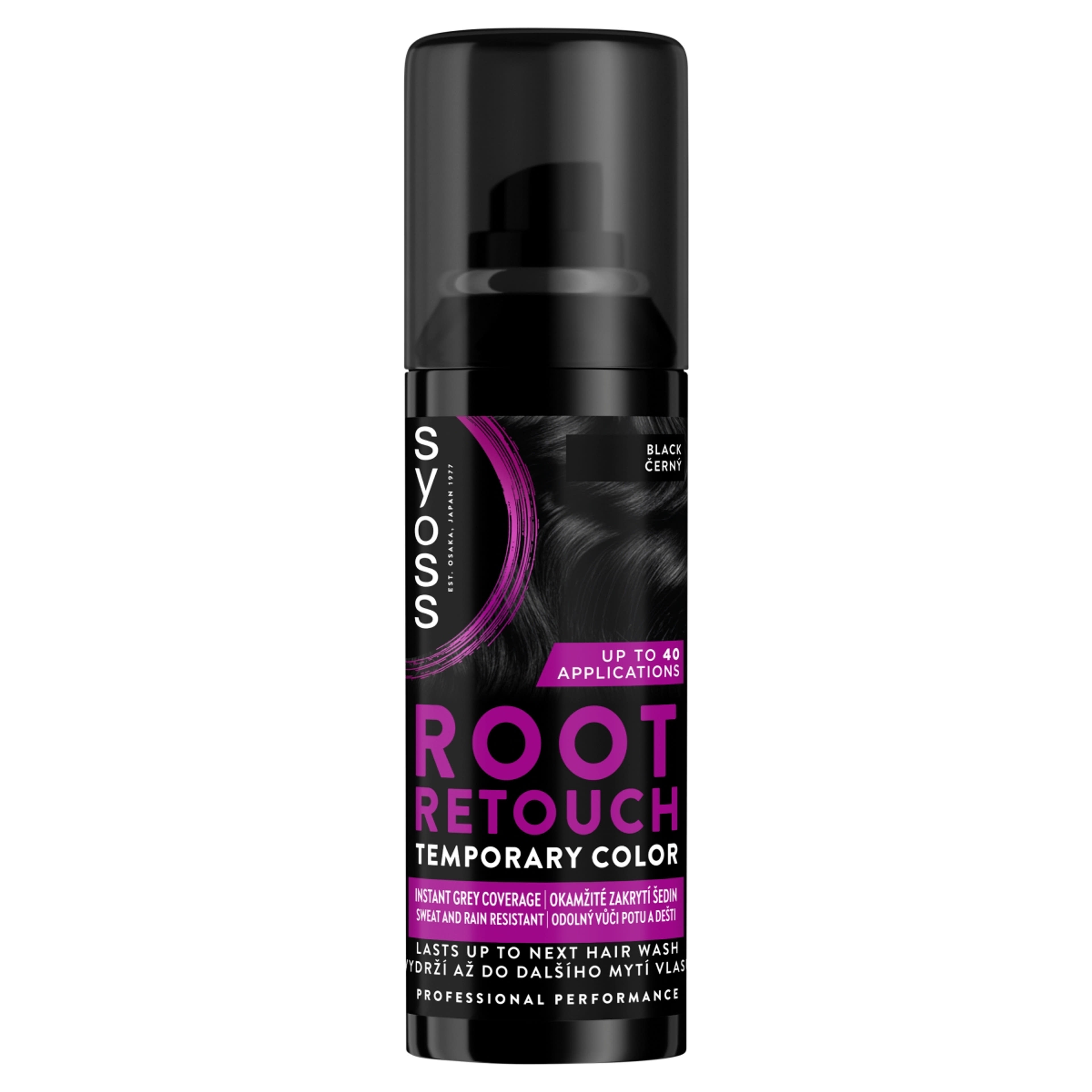 Syoss Root Retoucher Lenövést Elfedo hajszínezo spray fekete - 120 ml-1