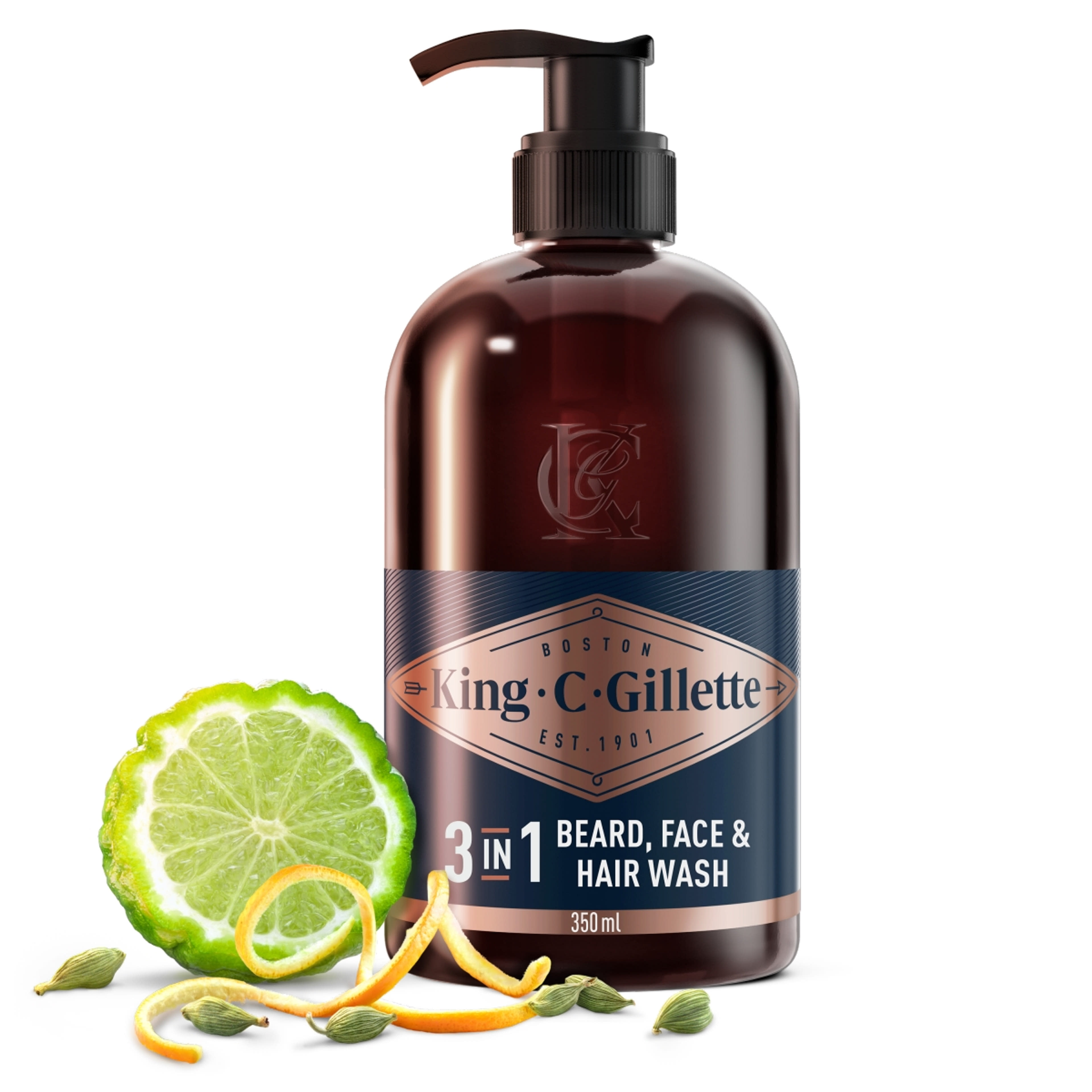 Gillette King C. szakáll&arcmosó - 350 ml-8