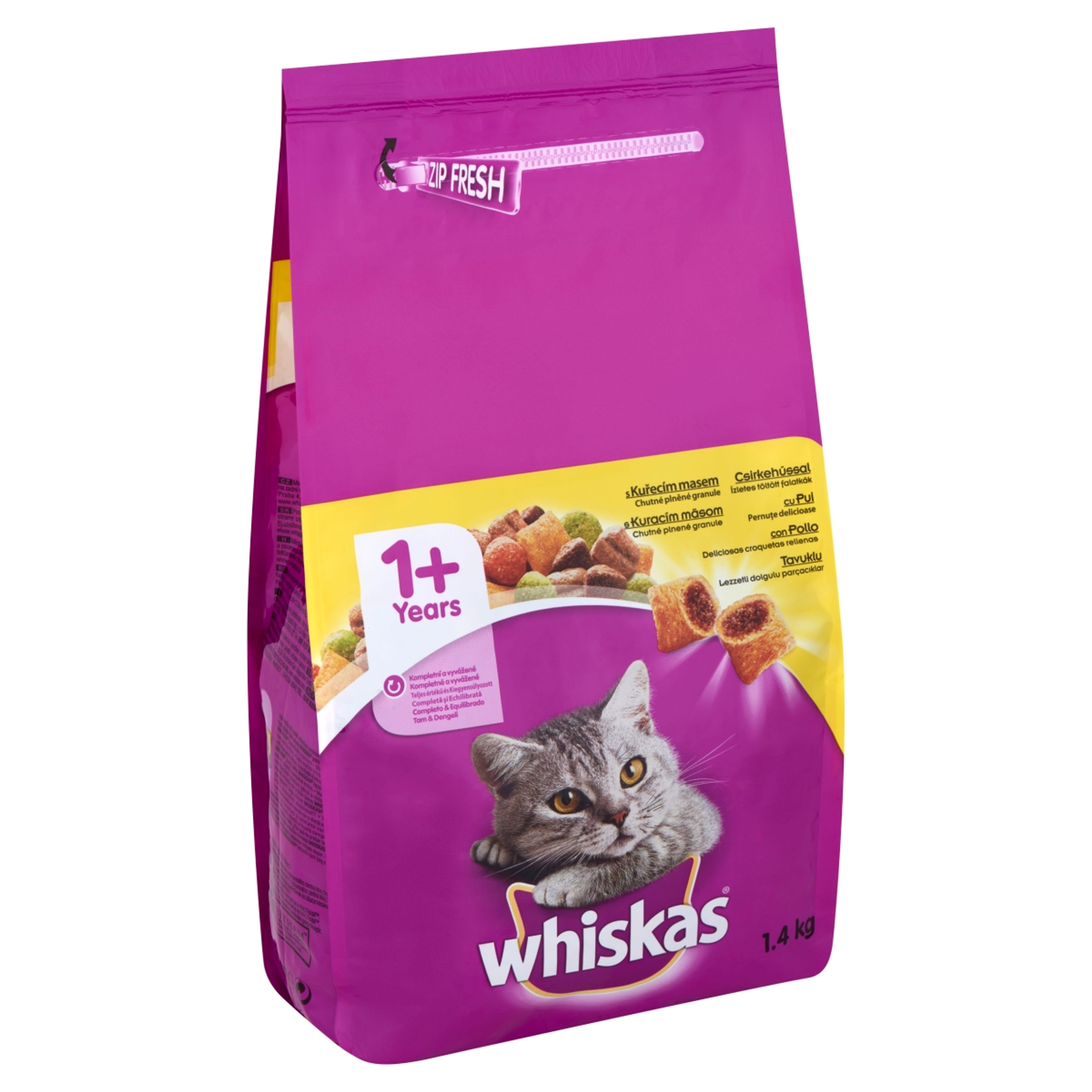 Whiskas szárazeledel csirkével macskáknak - 1,4 kg-2