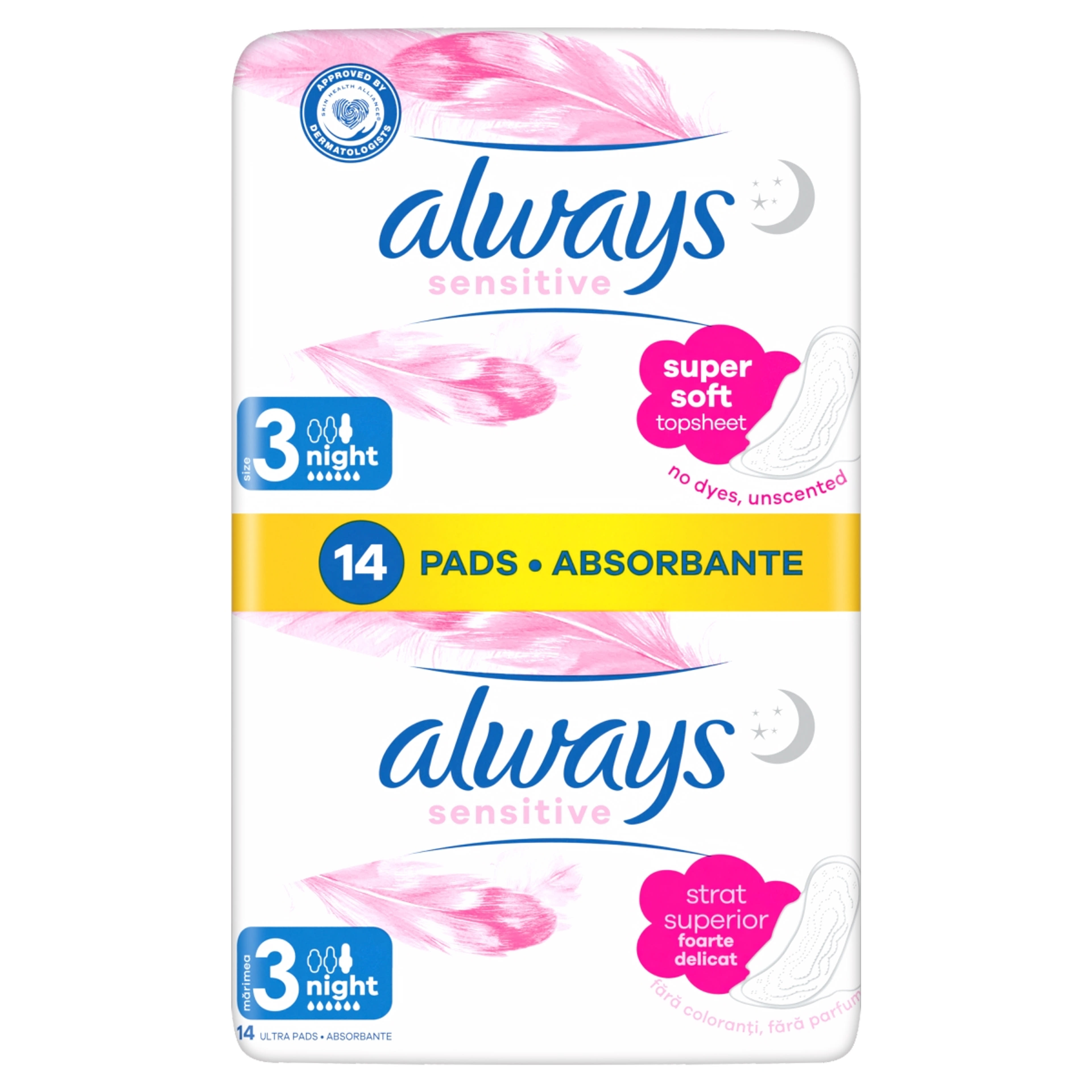 Always Sensitive Ultra Night intim betét - 14 db-1