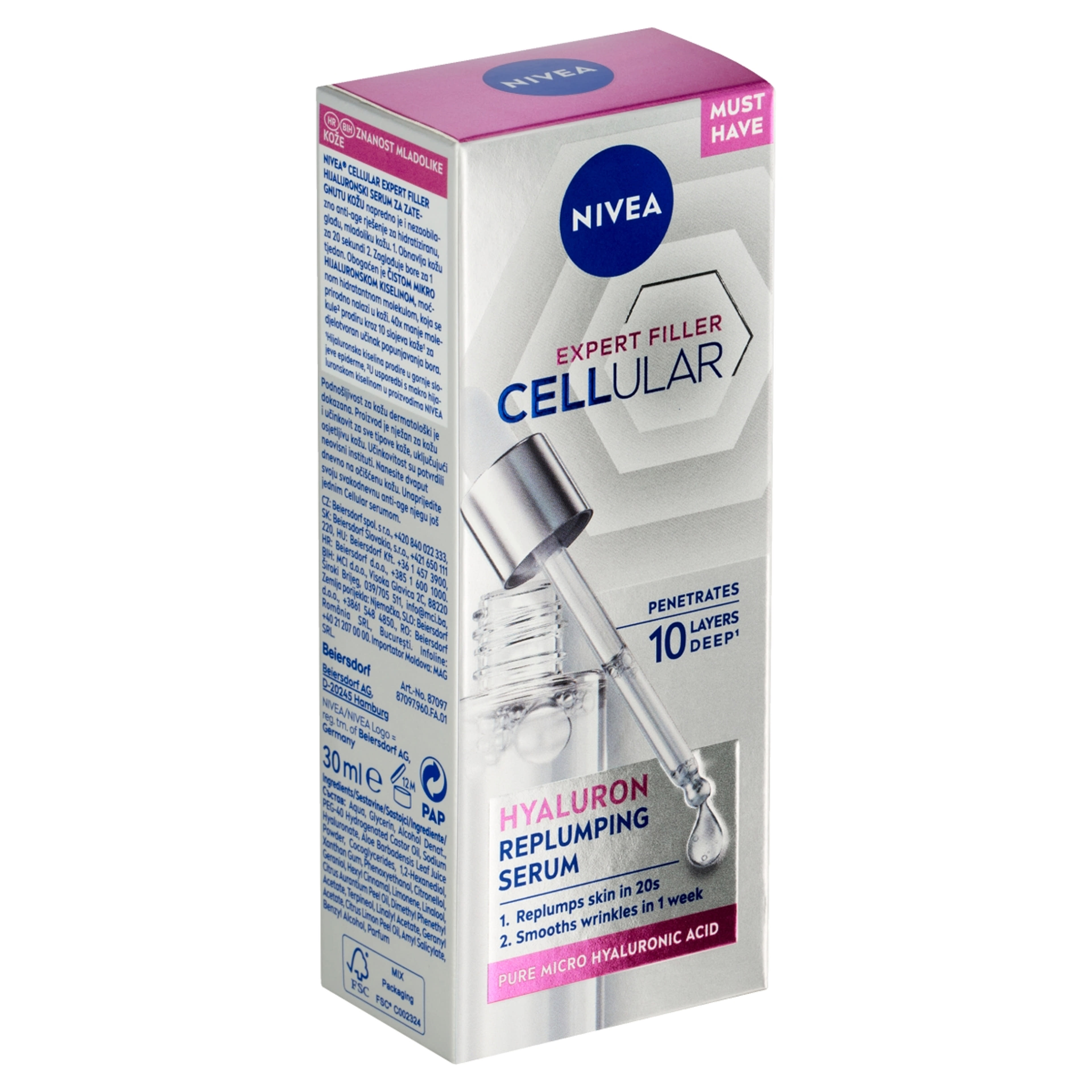 Nivea Cellular Expert Filler hialuron szérum - 30 ml-3