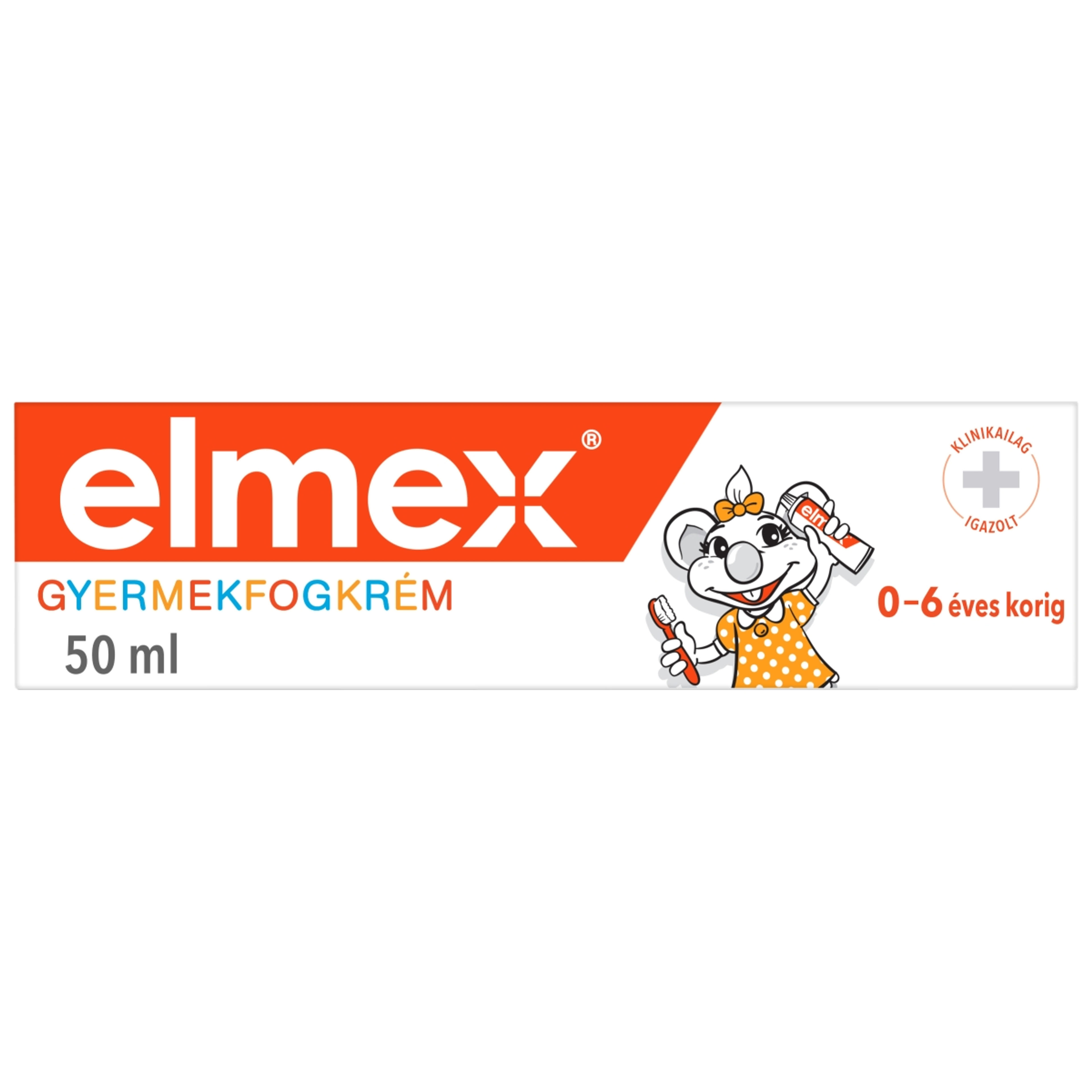 Elmex Kids gyerek fogkrém 0-6 éves gyermekeknek - 50 ml-9