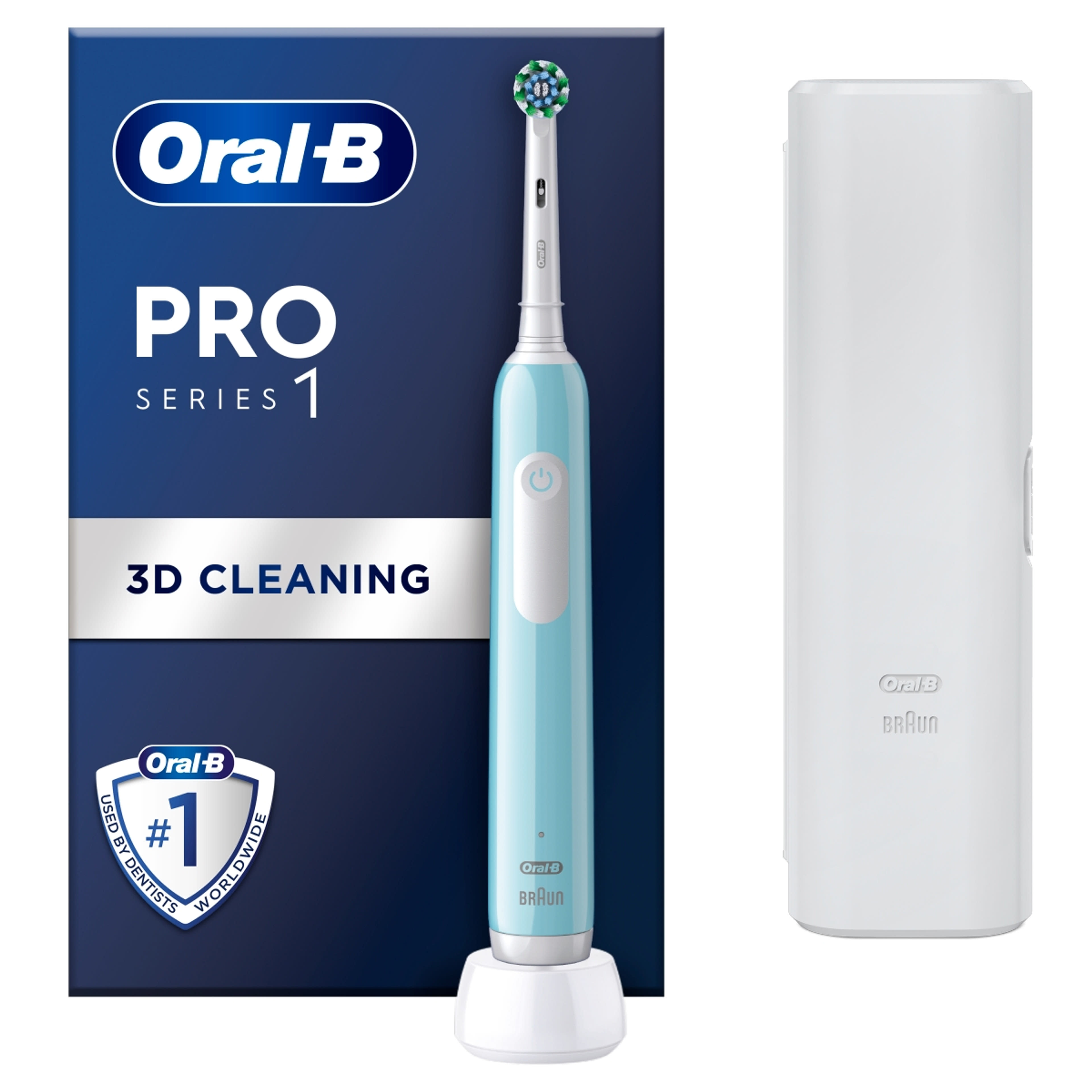 Oral-B Pro Series 1 elektromos fogkefe + tok utazáshoz /karibi kék - 1 db
