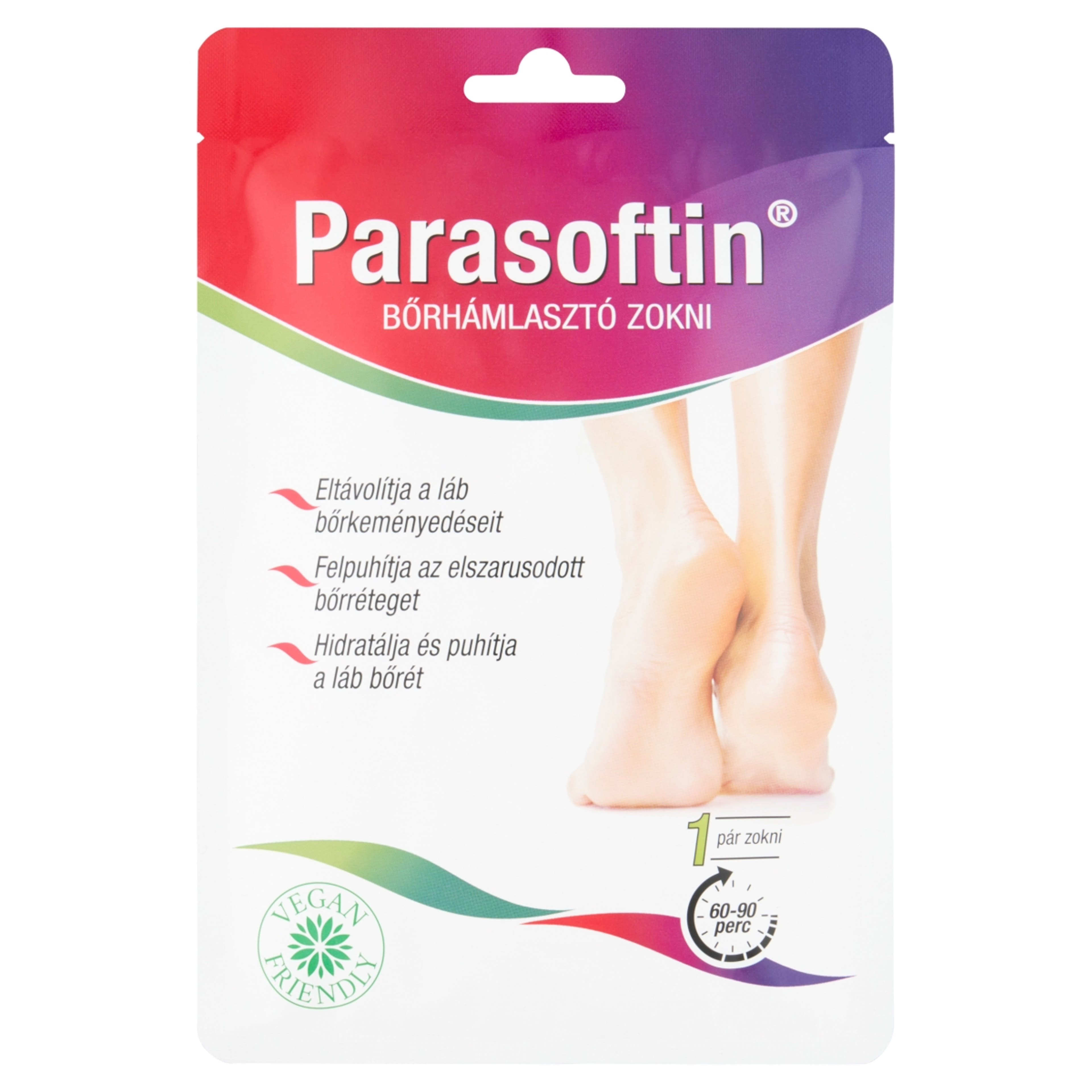 Parasoftin bőrhámlasztó zokni - 1 db
