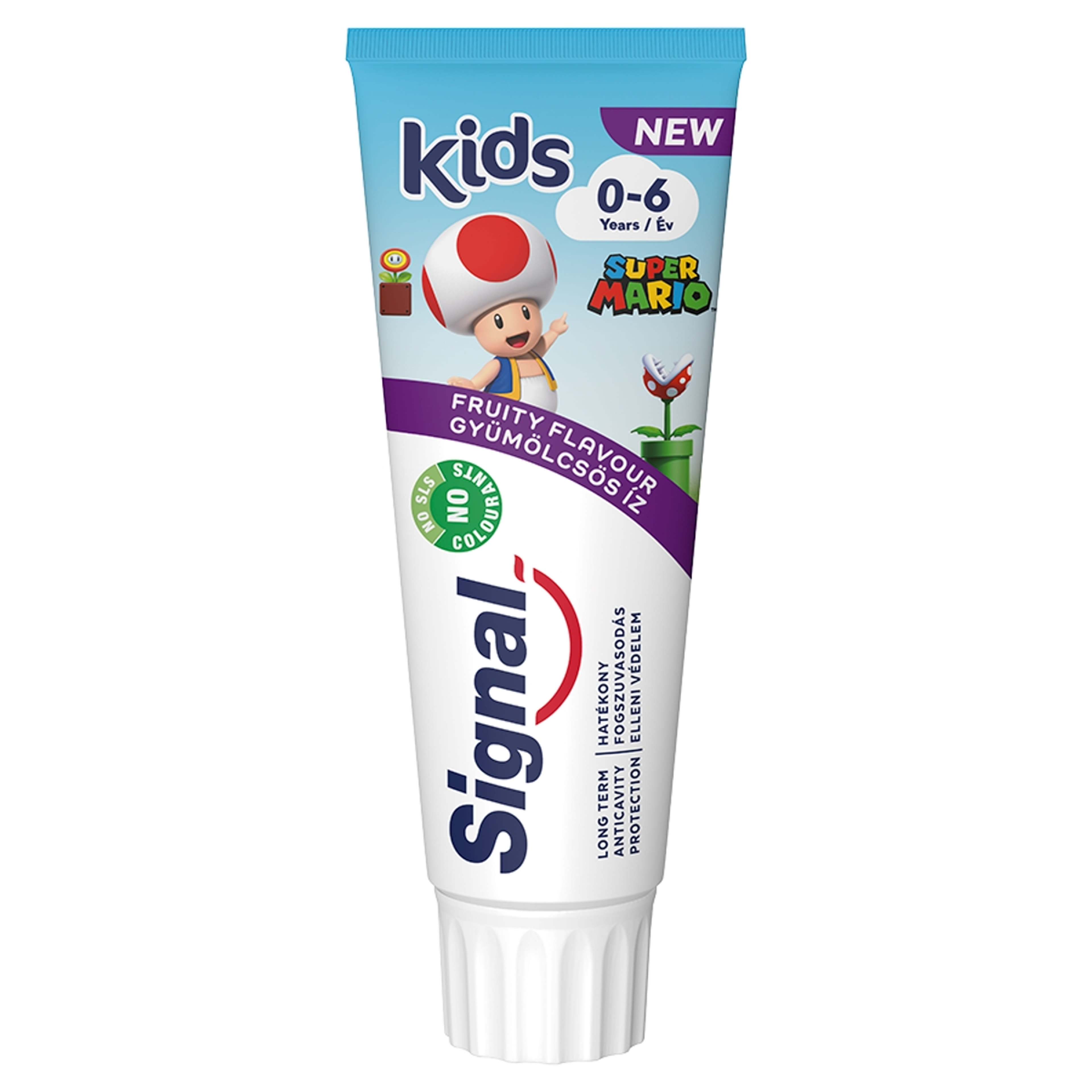 Signal Kids Super Mario fogkrém gyümölcsös ízű  0-6 éves korig - 75 ml-2