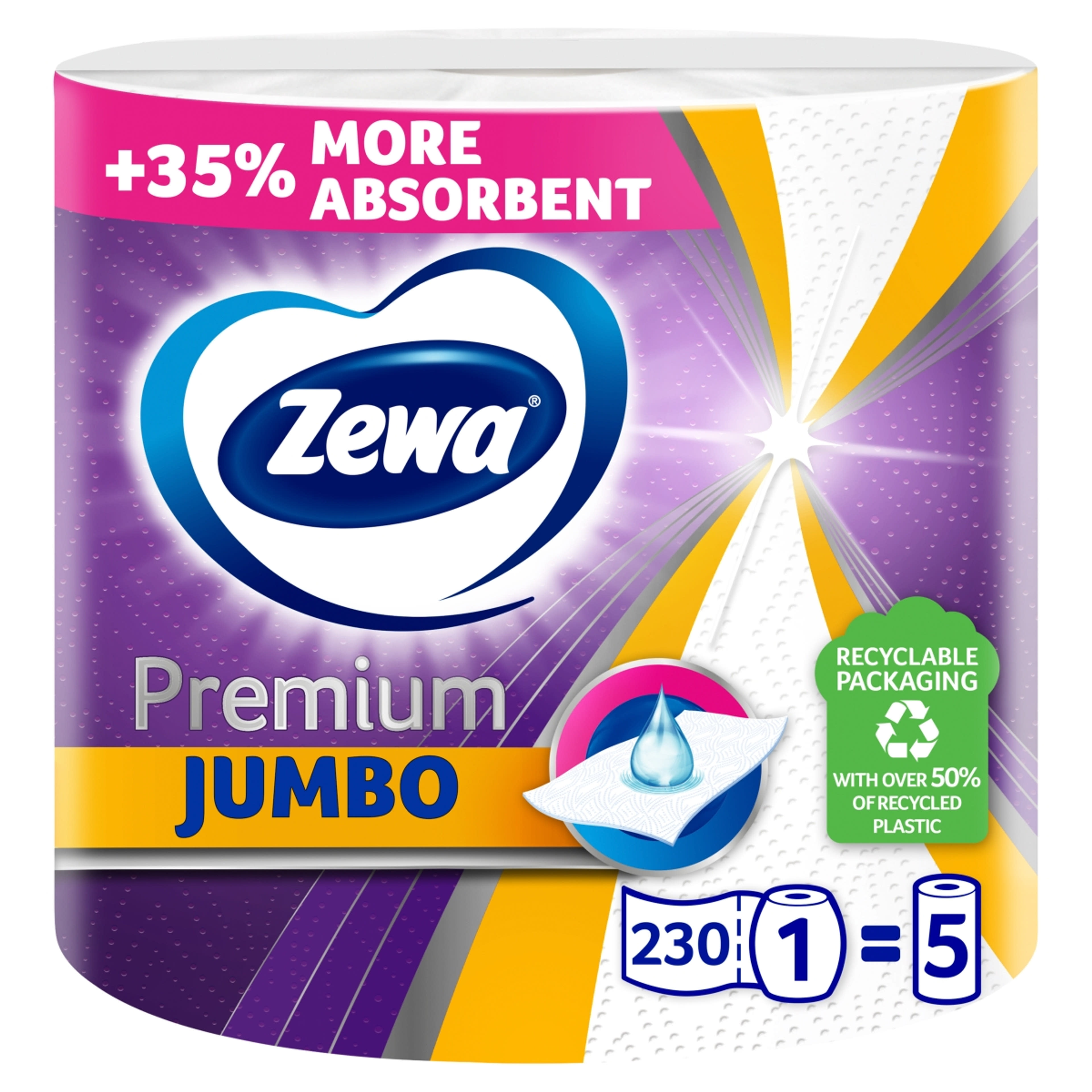 Zewa Premium Jumbo háztartási papírtörlő 3 rétegű - 1 db-6