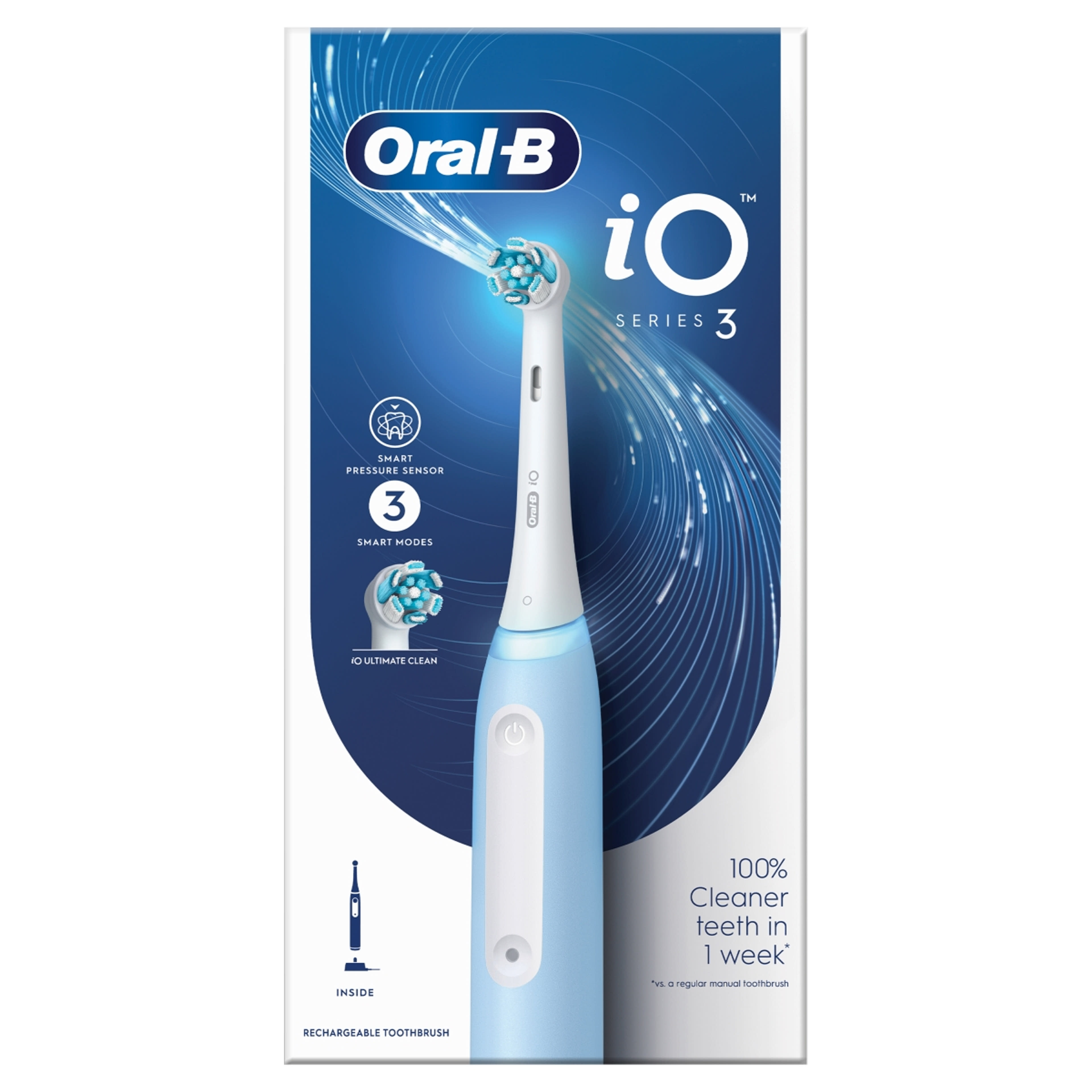 Oral-B iO 3 elektromos fogkefe /jég kék - 1 db-2