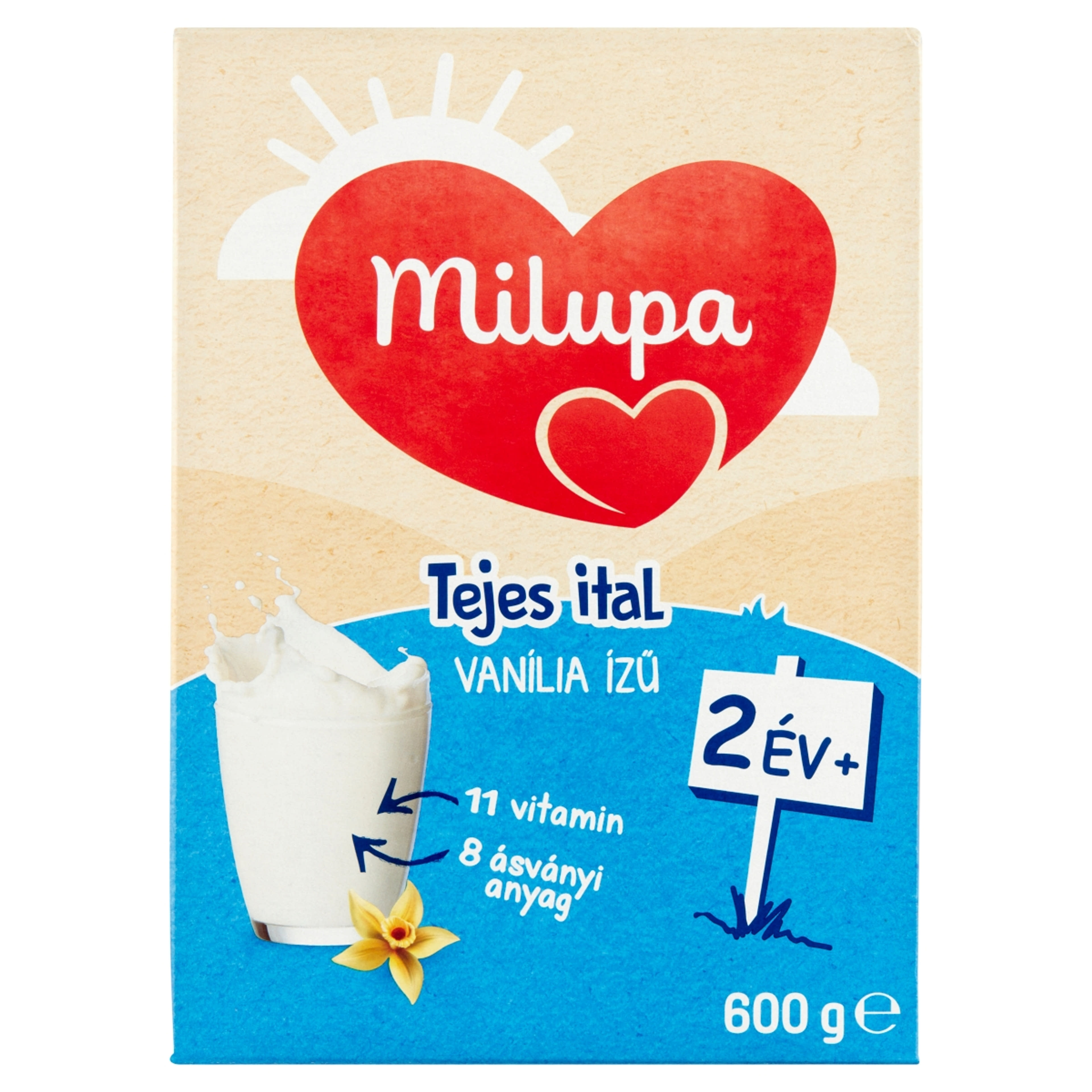 Milupa vanília ízű tejes ital 2  éves kortól - 600 g