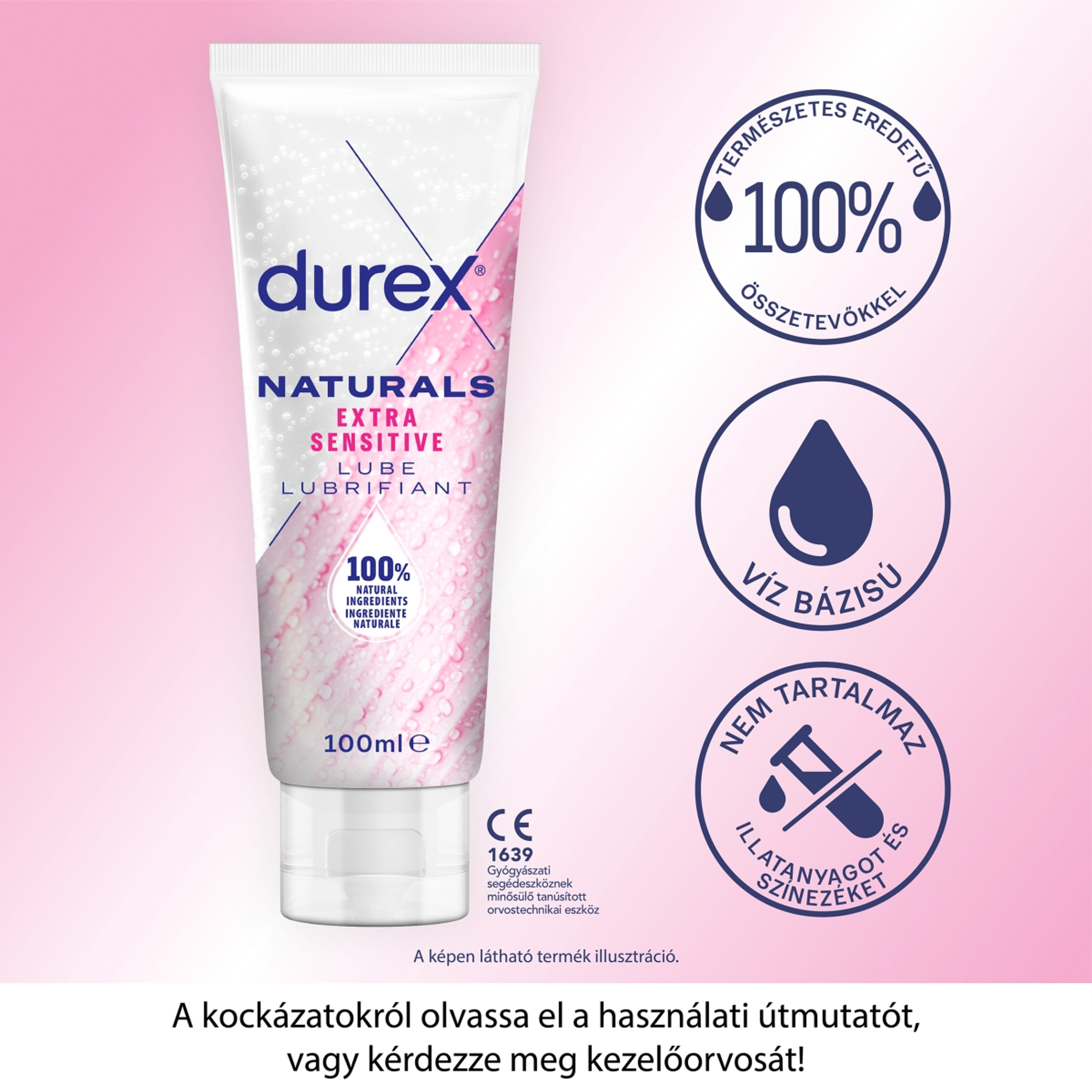 Durex Naturals Extra Sensitive síkosító - 100 ml-3