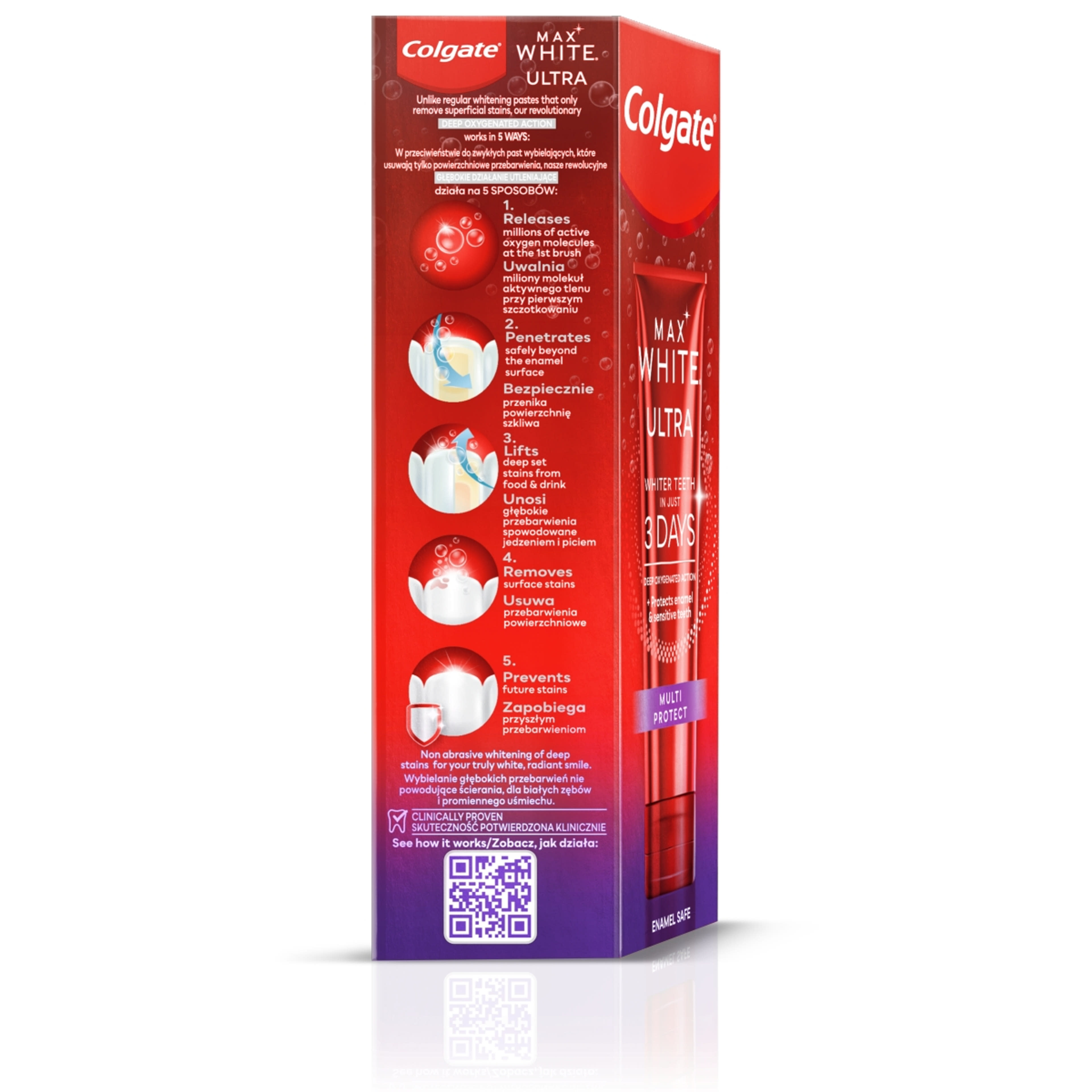 Colgate Max White Ultra Multiprotect fogfehérítő fogkrém - 50 ml-4