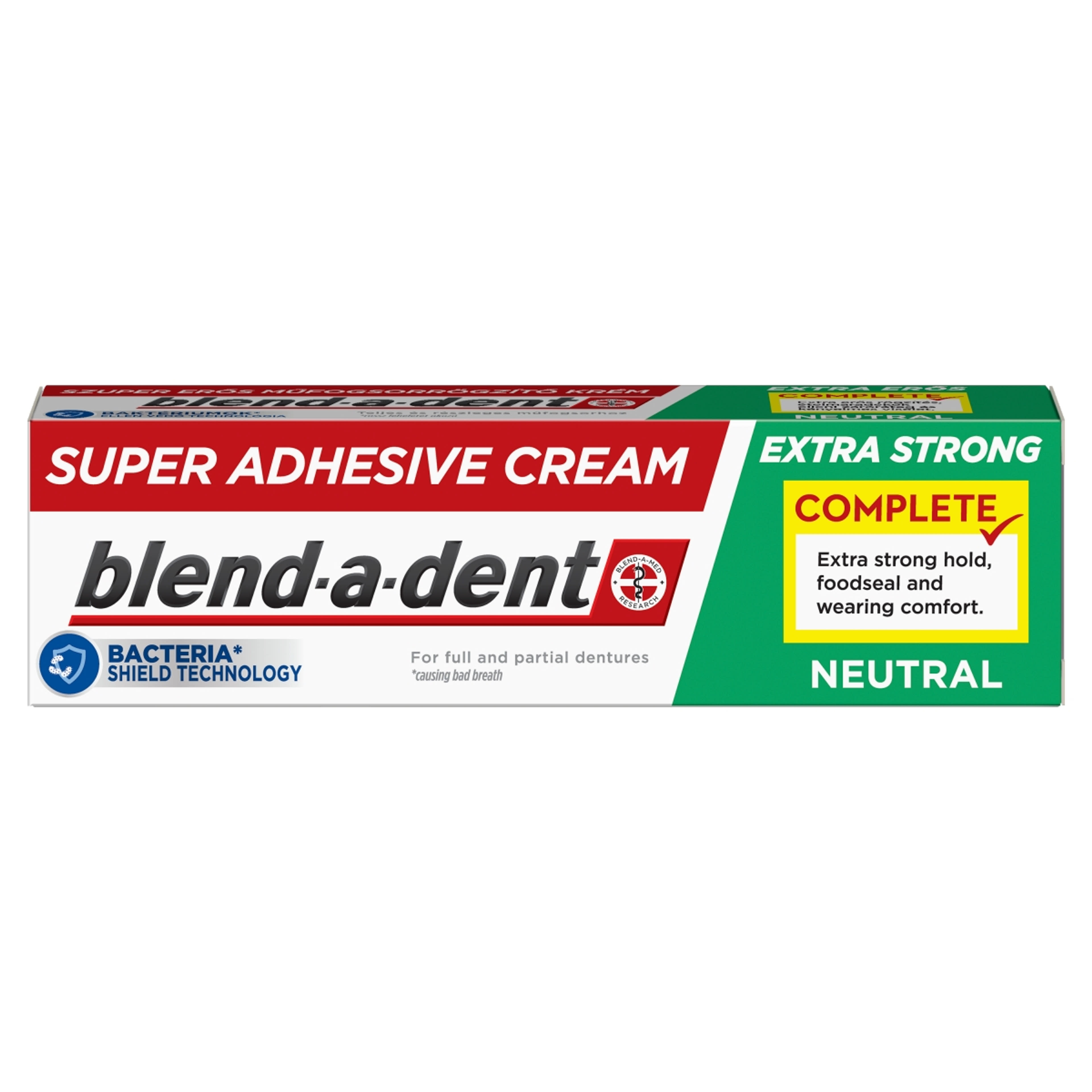 Blend-a-Dent Complete Semleges ízű műfogsorragasztó - 47 g-1