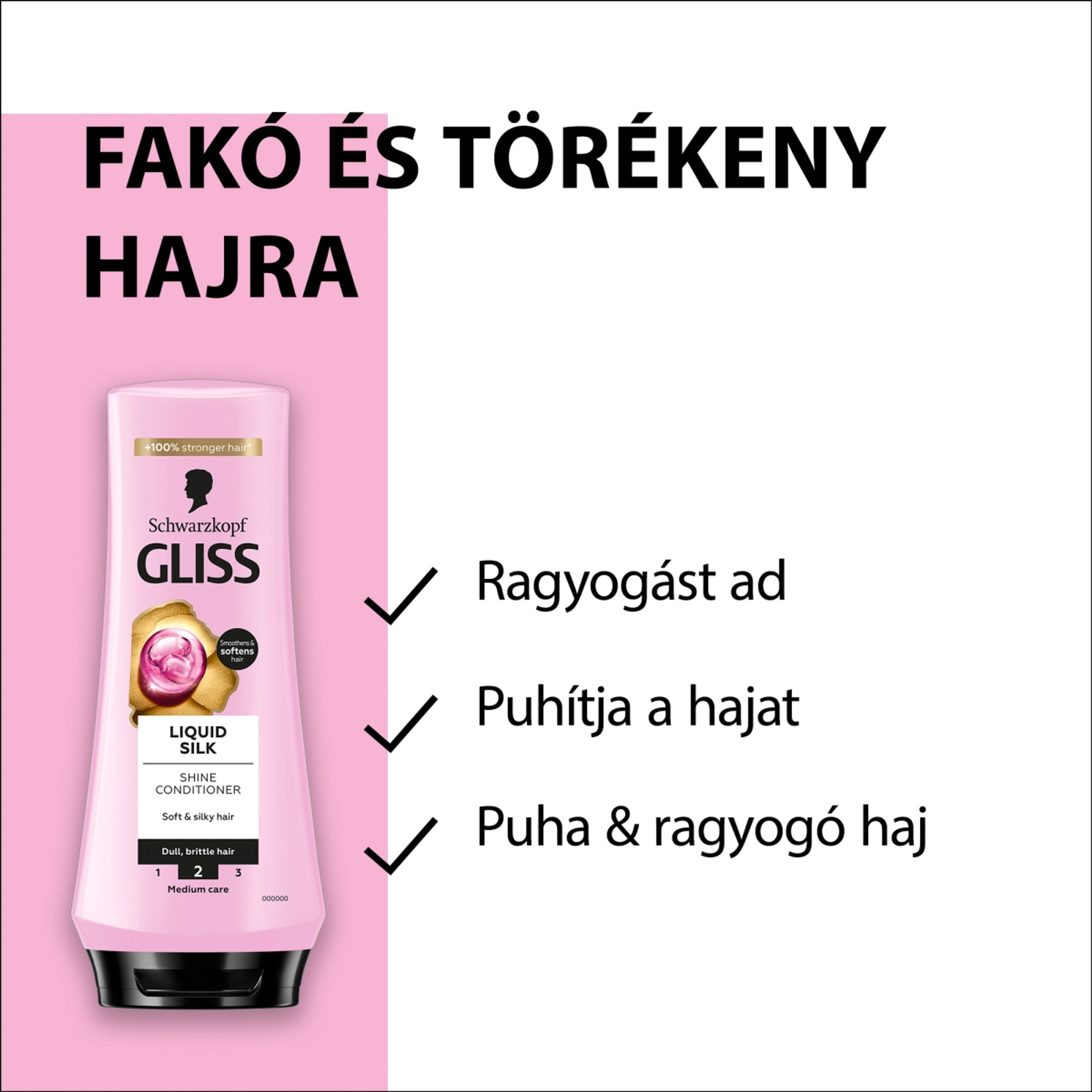 Gliss Liquid Slik balzsam selymes&fényes - 200 ml-4