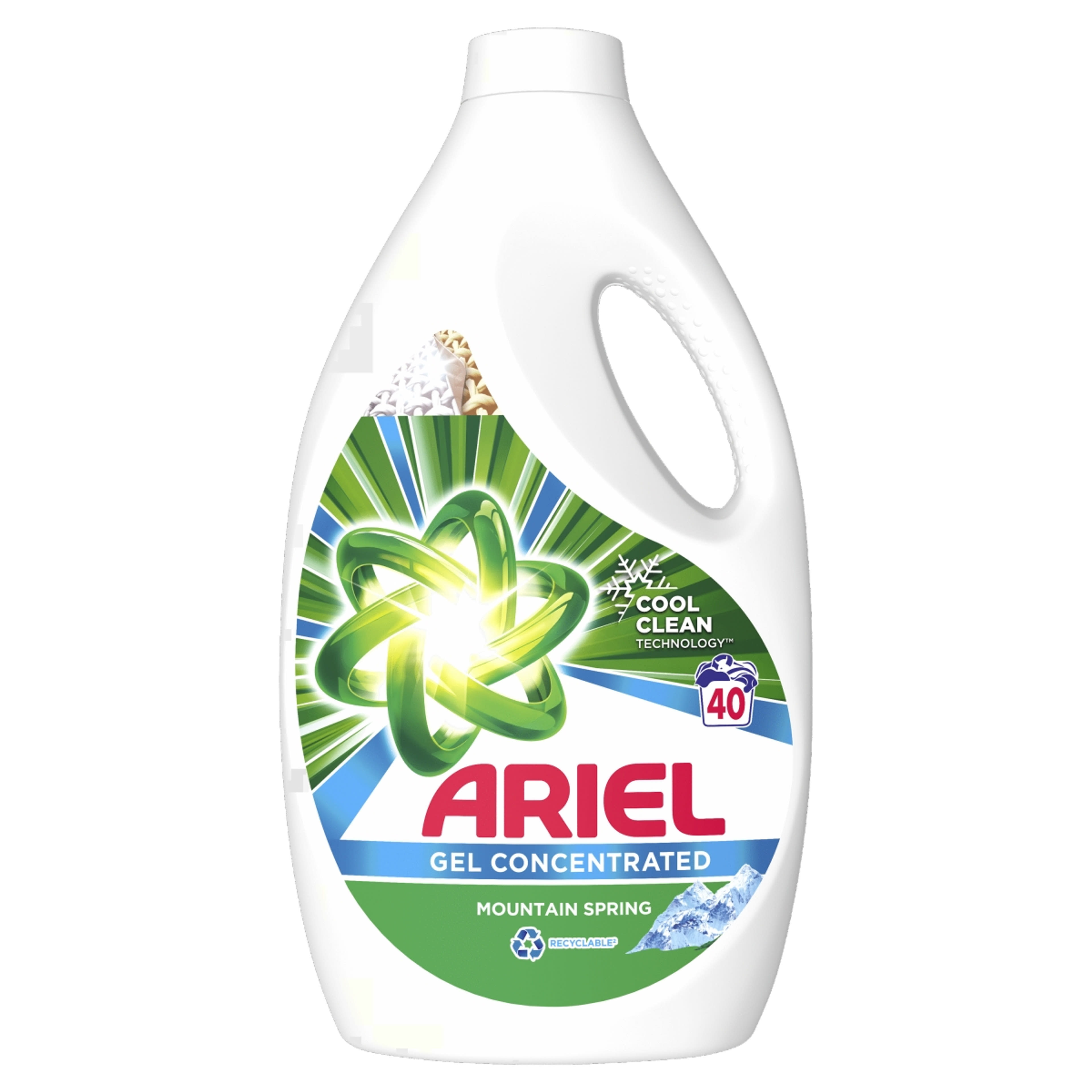 Ariel folyékony mosószer mountain spring 40 mosás - 2,2 l
