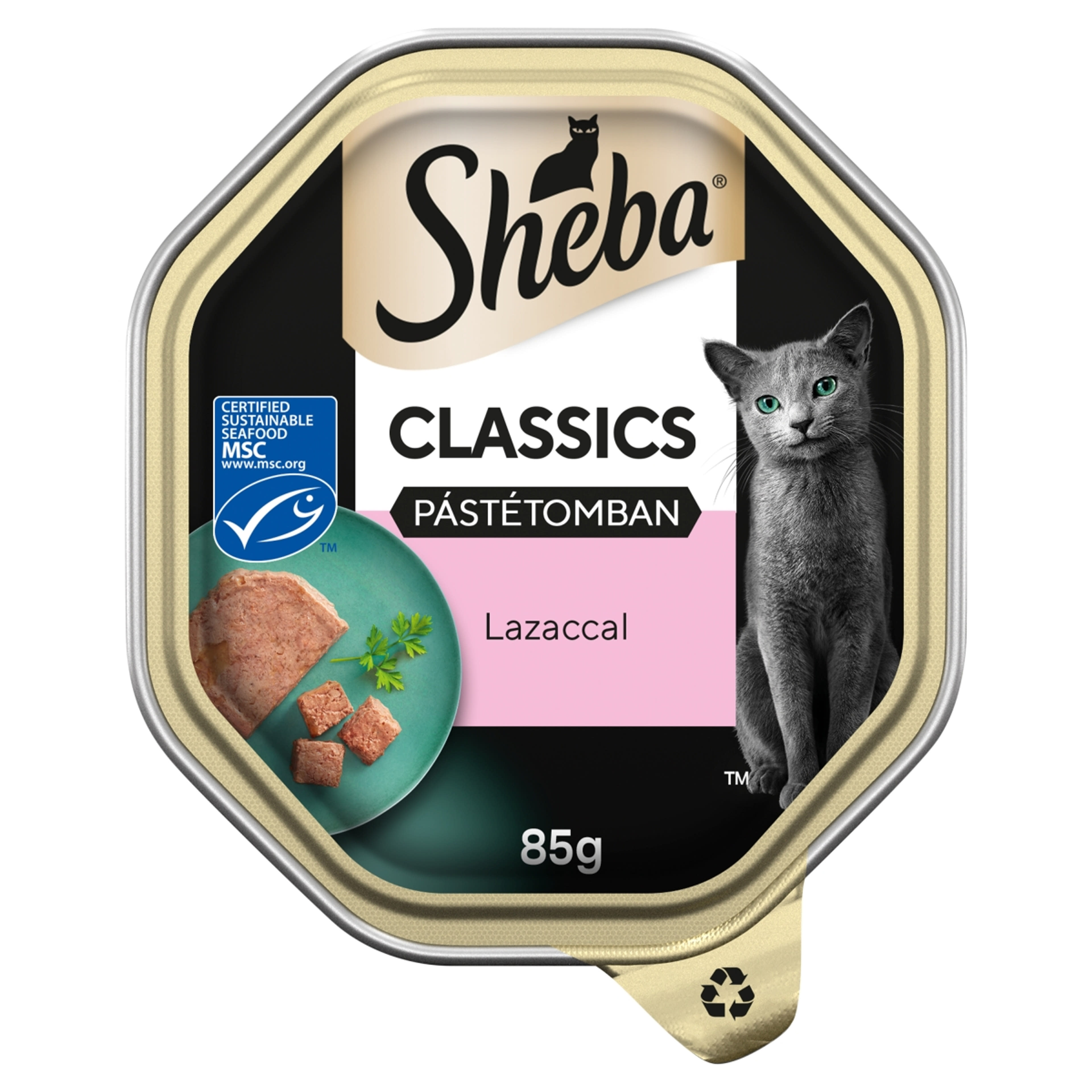 Sheba Classics teljes értékű nedves eledel felnőtt macskáknak lazaccal - 85 g-1