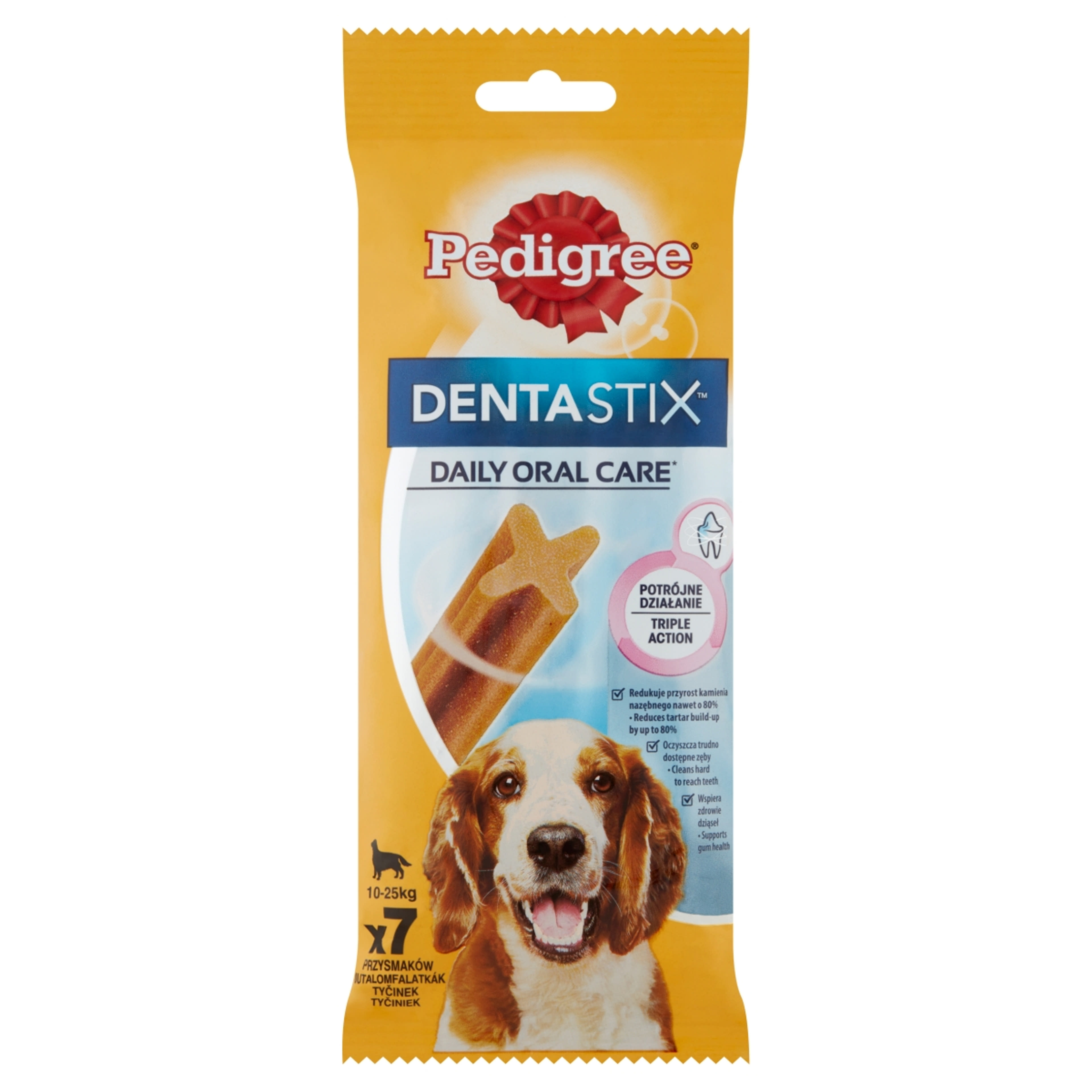 Pedigree DentaStix 4 hónapnál idősebb kiegészítő szárazeledel kutyáknak, 7 db - 180 g-1