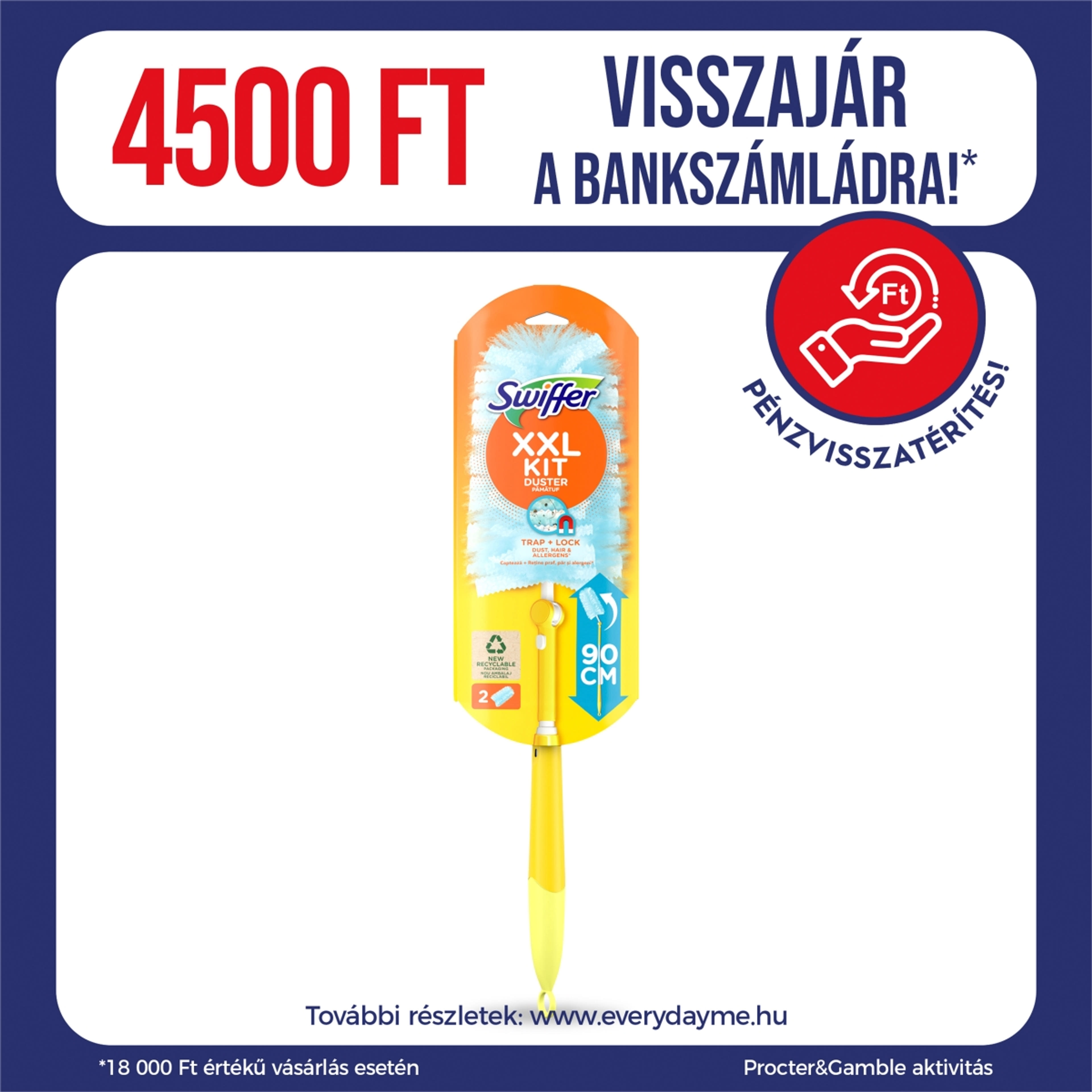 Swiffer Duster kezdőszett XXL+2 db - 1 db