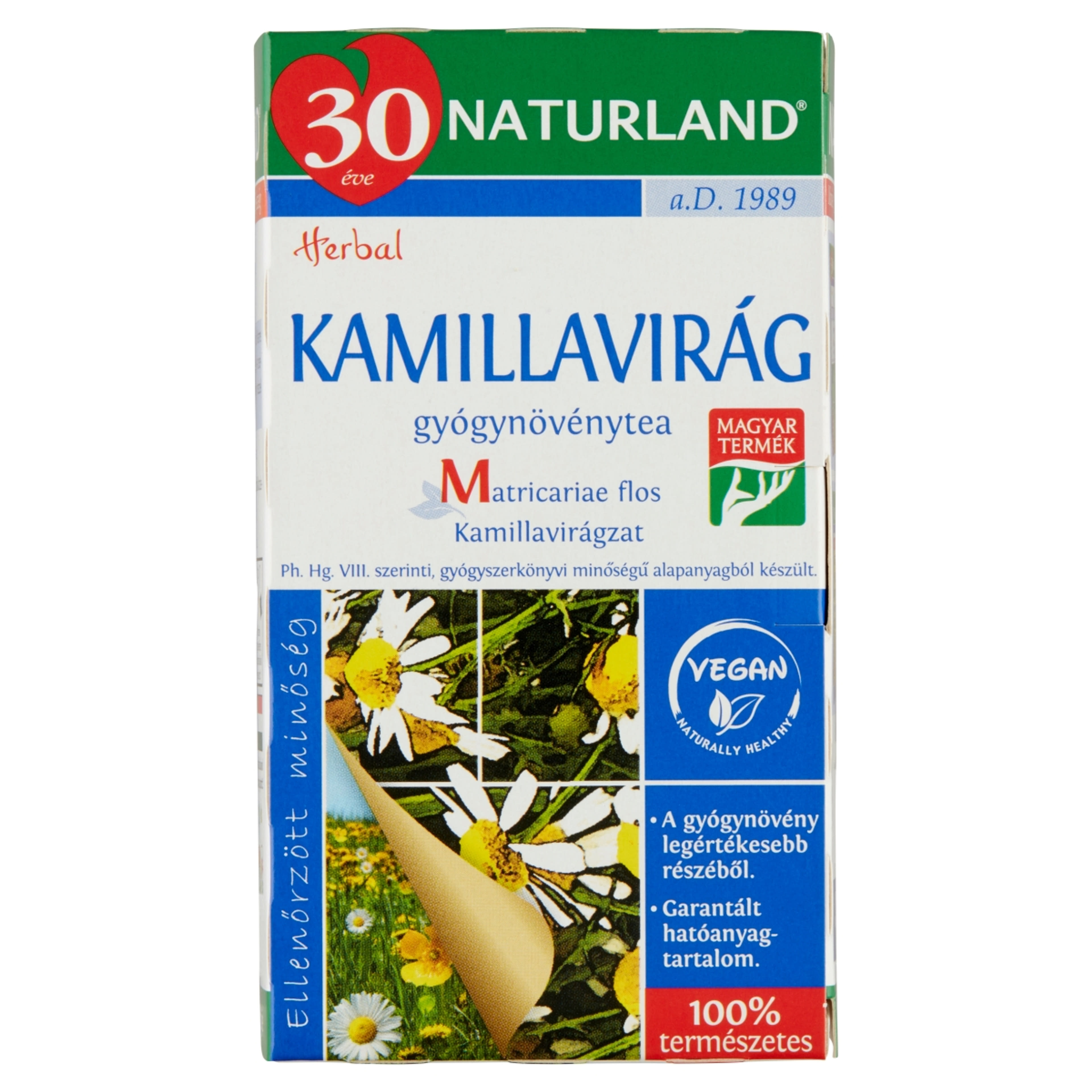 Naturland Herbal kamillavirág tea - 20 filter - 28 g