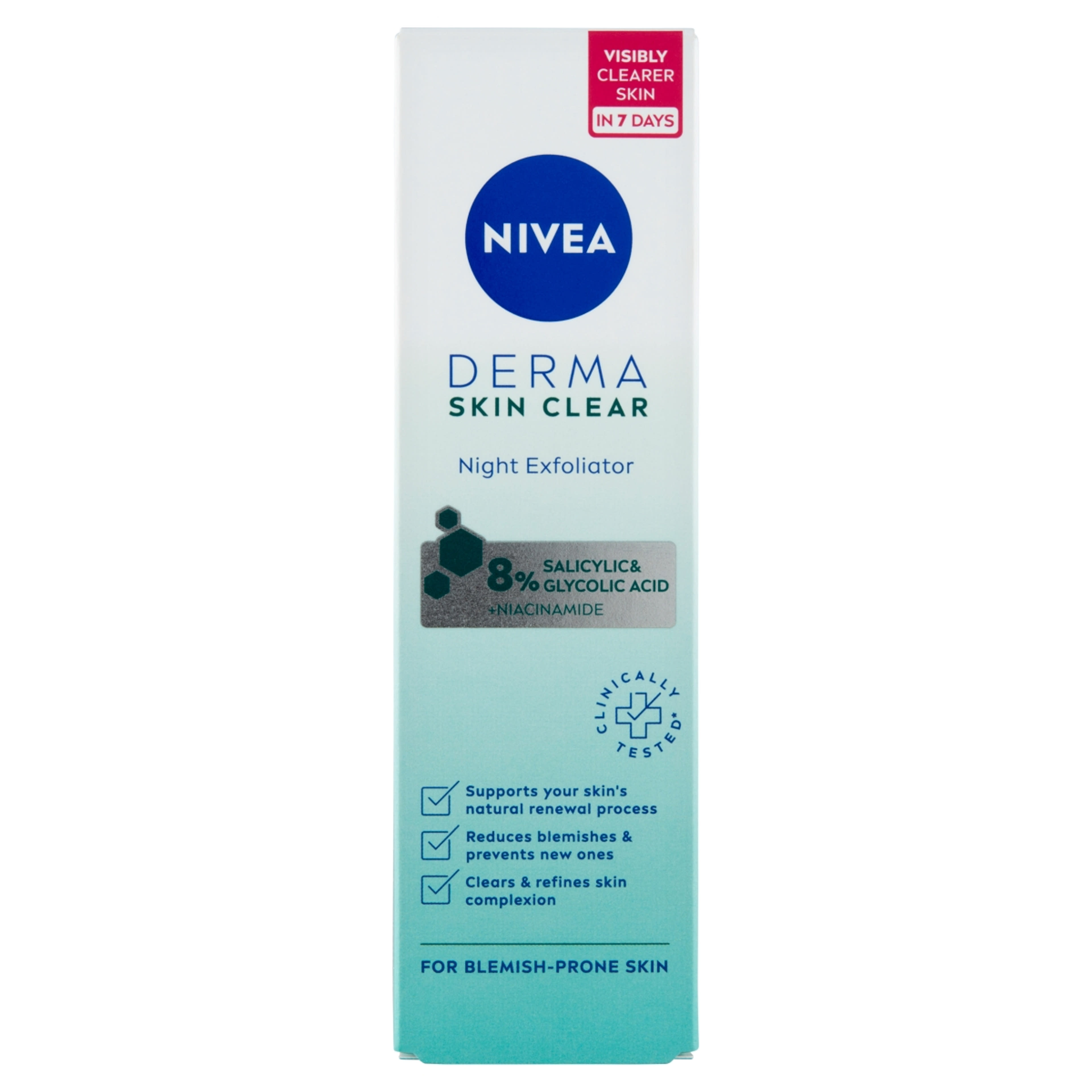 Nivea Derma Skin Clear éjszakai hámlasztó - 40 ml-1