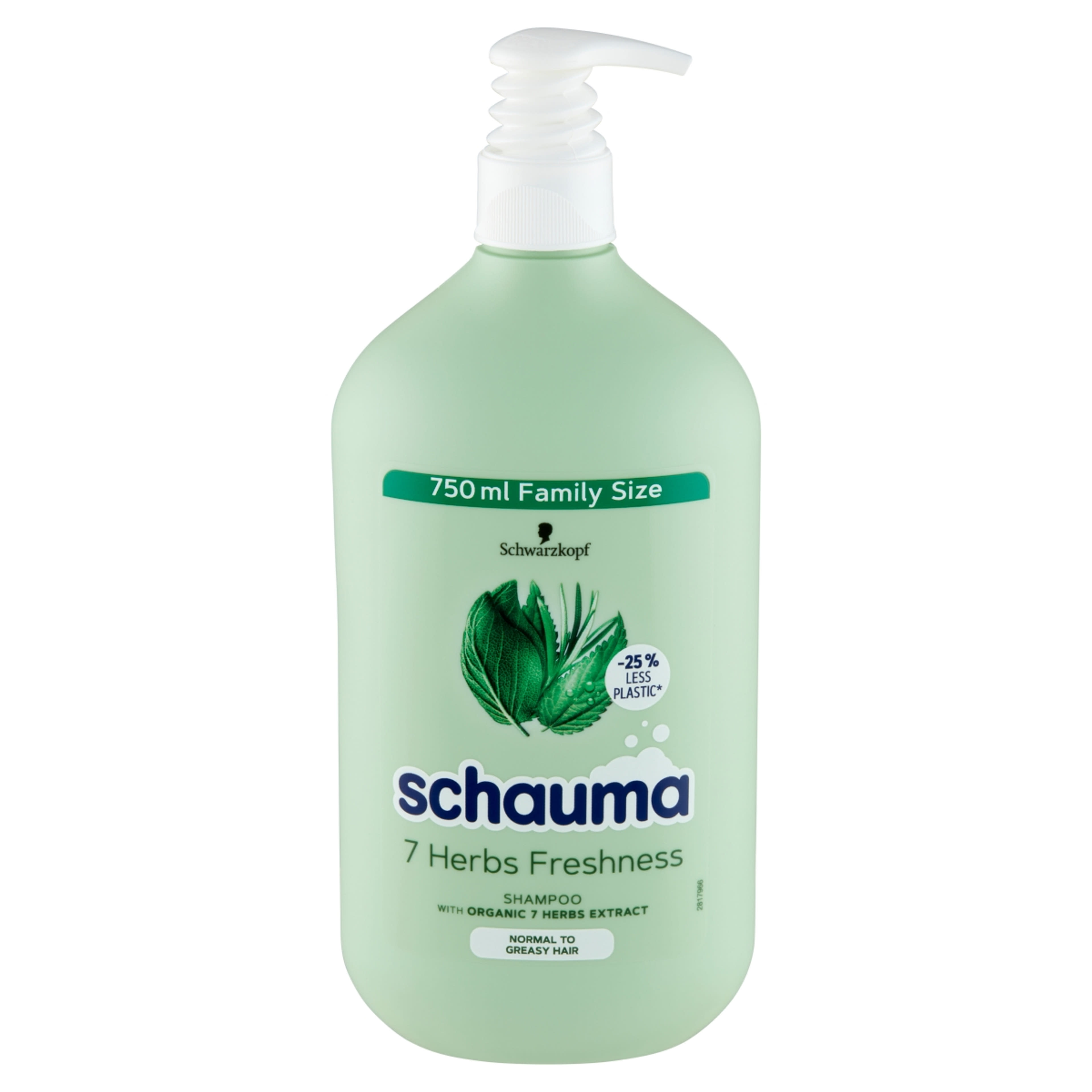 Schauma 7 gyógynövény frissesség sampon - 750 ml-3
