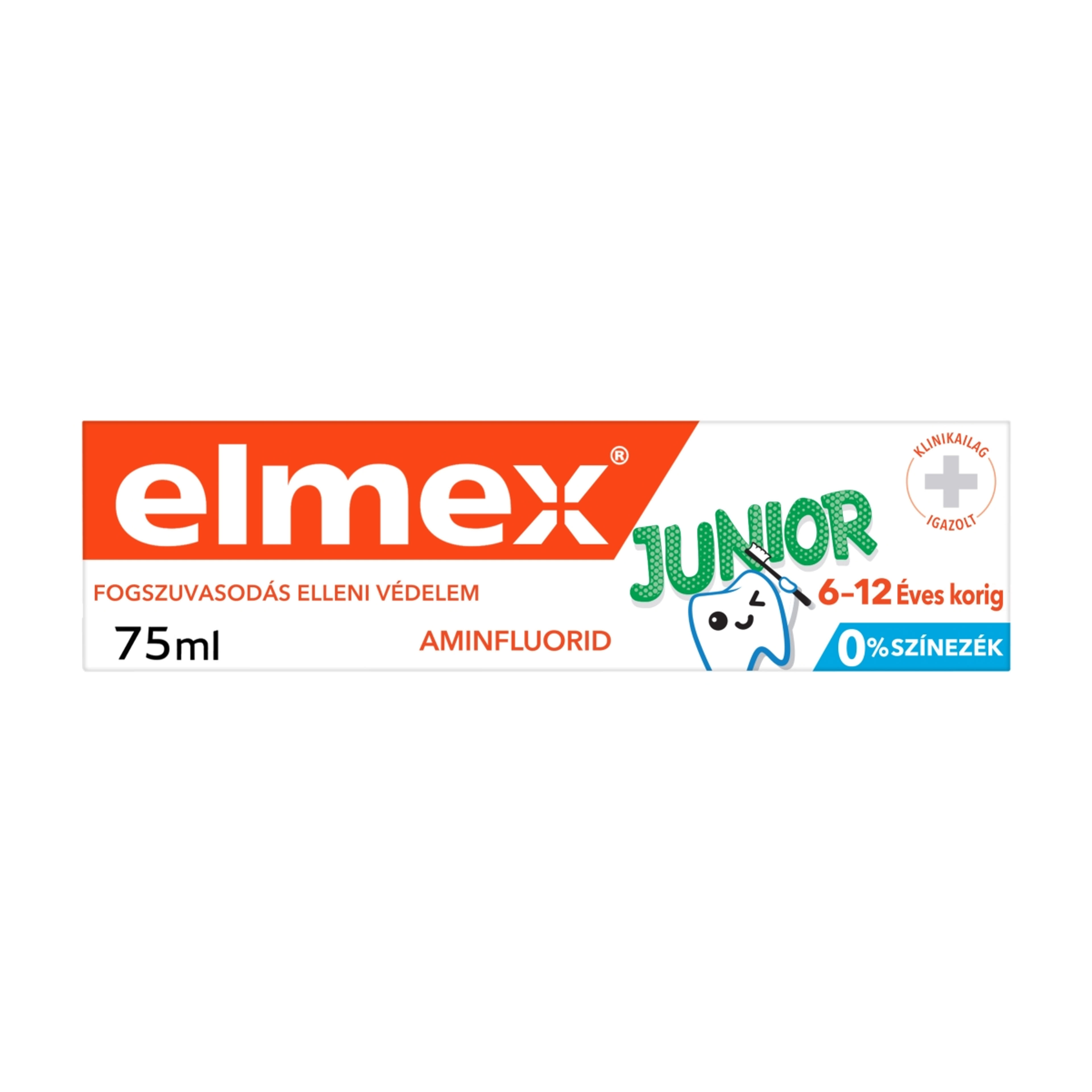 Elmex Junior fluoridos fogkrém 6-12 éves korig - 75 ml-5