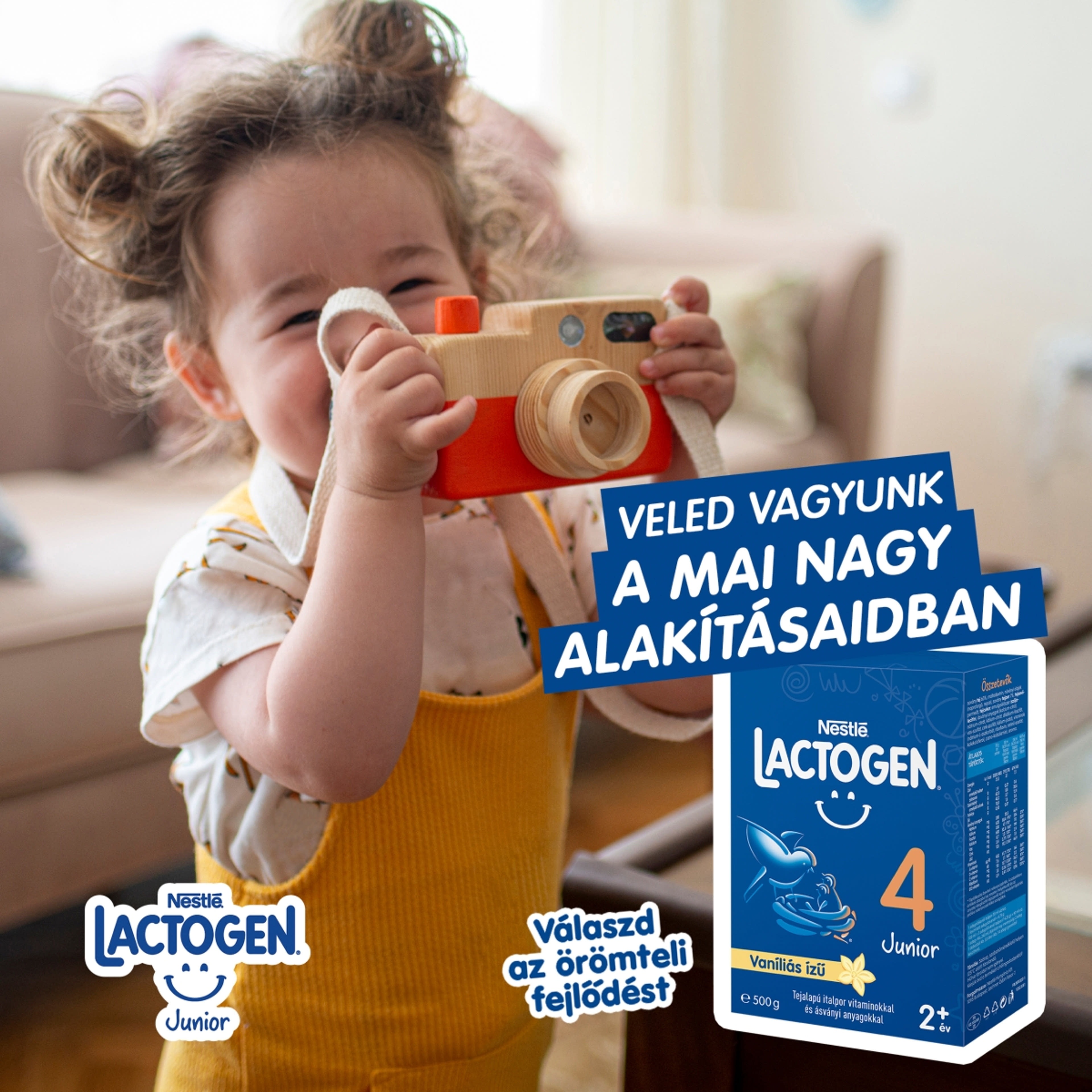 Lactogen 4 Junior tejalapú italpor vitaminokkal és ásványi anyagokkal vaníliás ízű 2 éves kortól - 500 g-3