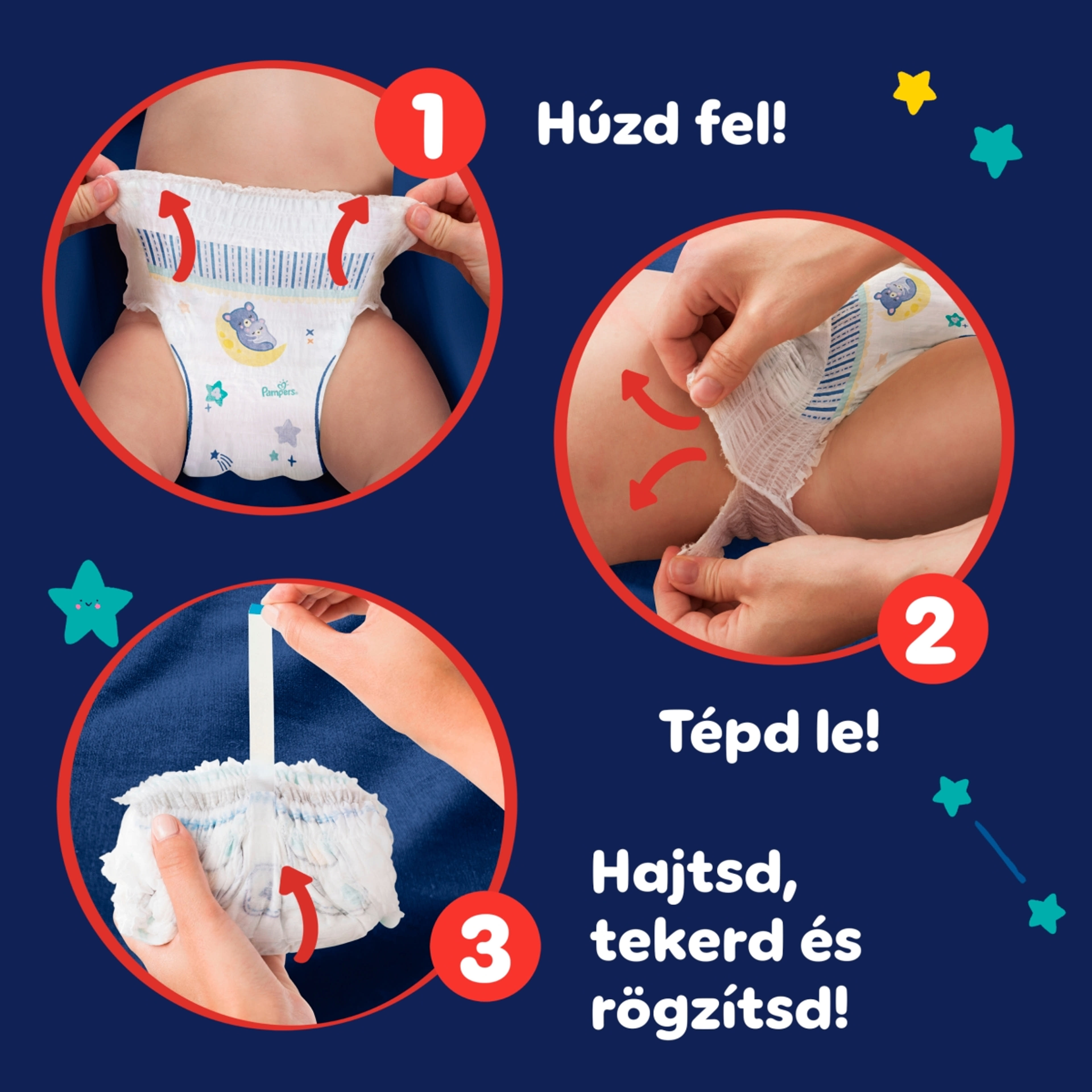 Pampers Night Pants 6-os 15+ kg - 19 db-7
