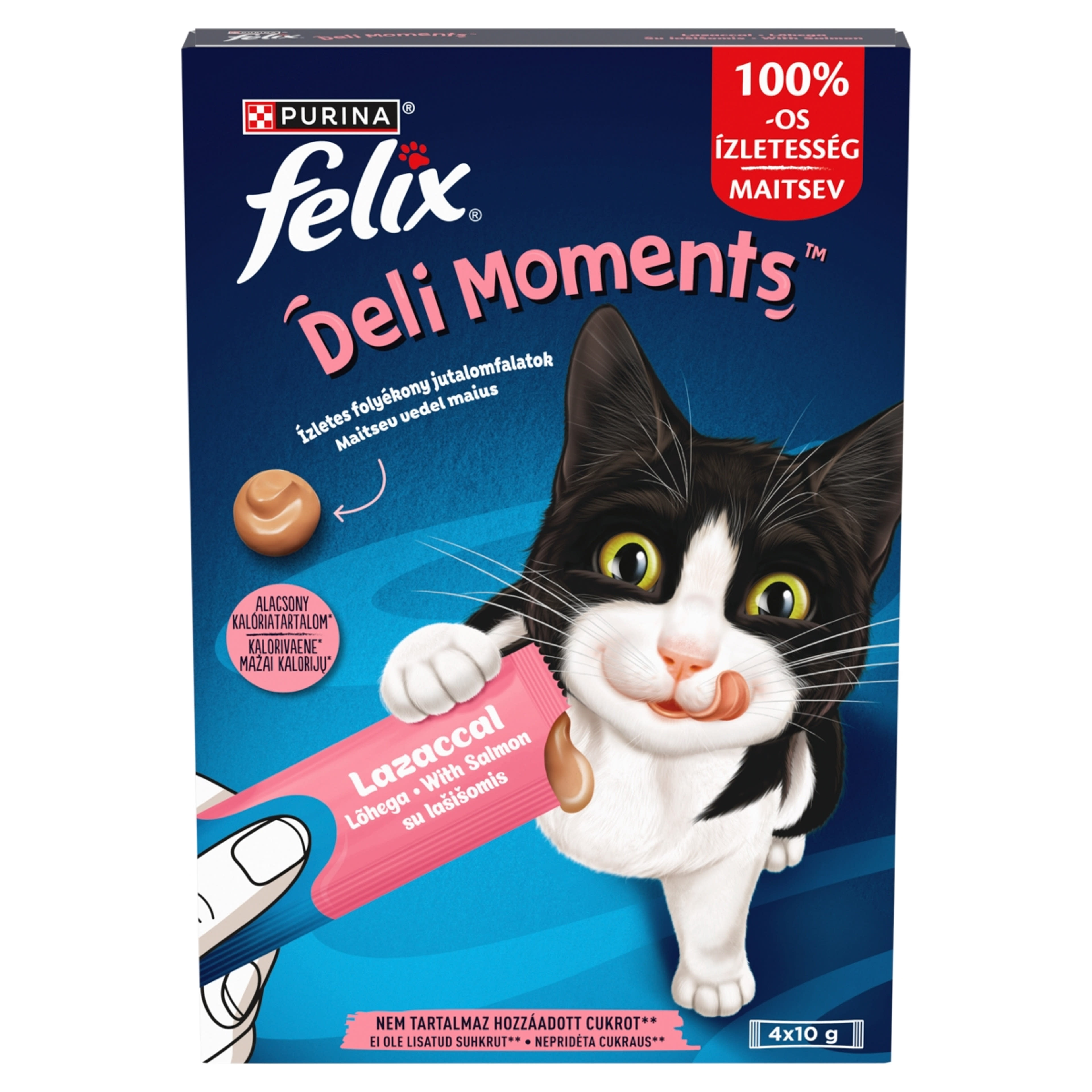 Purina Felix Deli Moments lazac macska jutalomfalat 4 x 10 g - 40 g-1