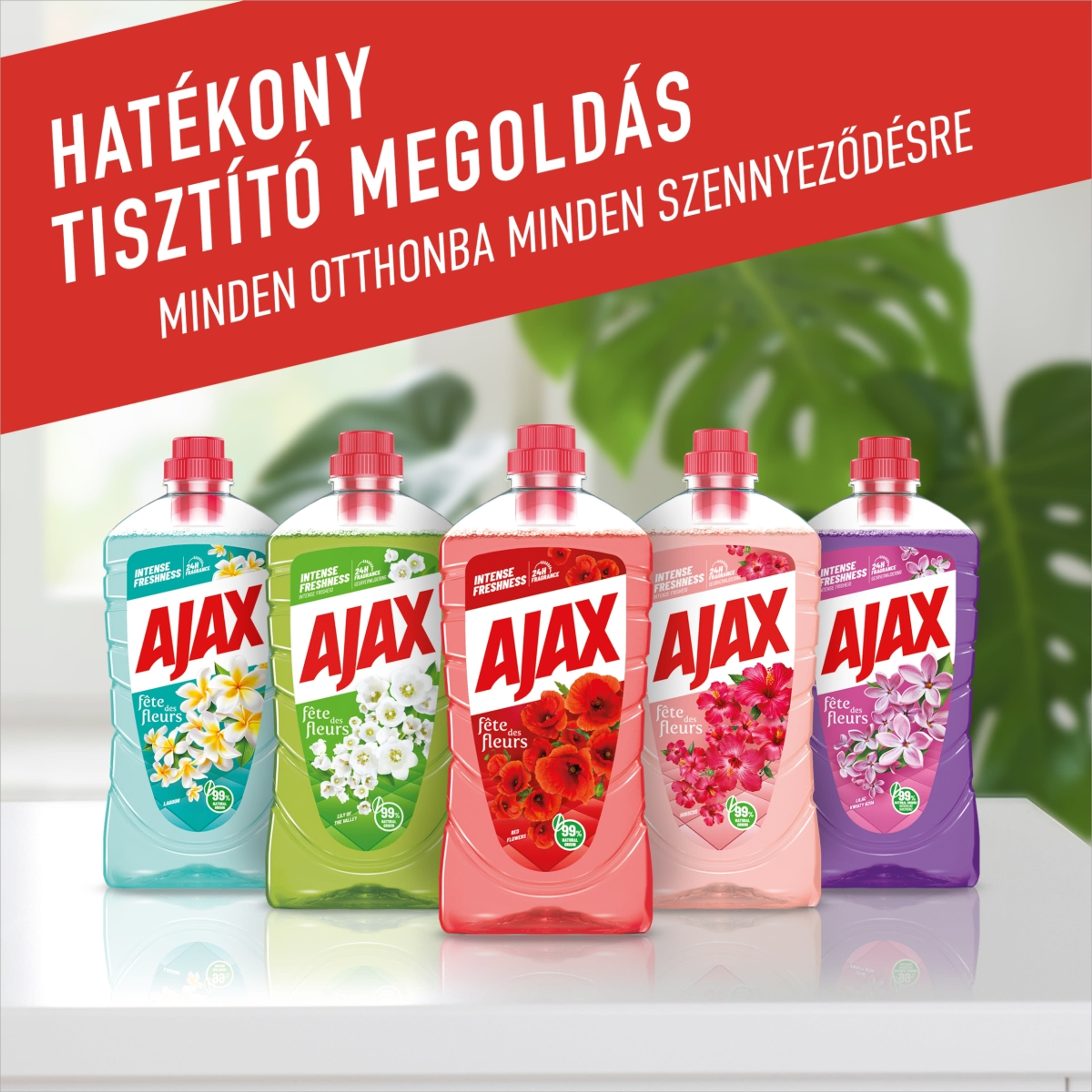 Ajax Floral Fiesta Red Flowers Általános Tisztítószer - 1000 ml-7