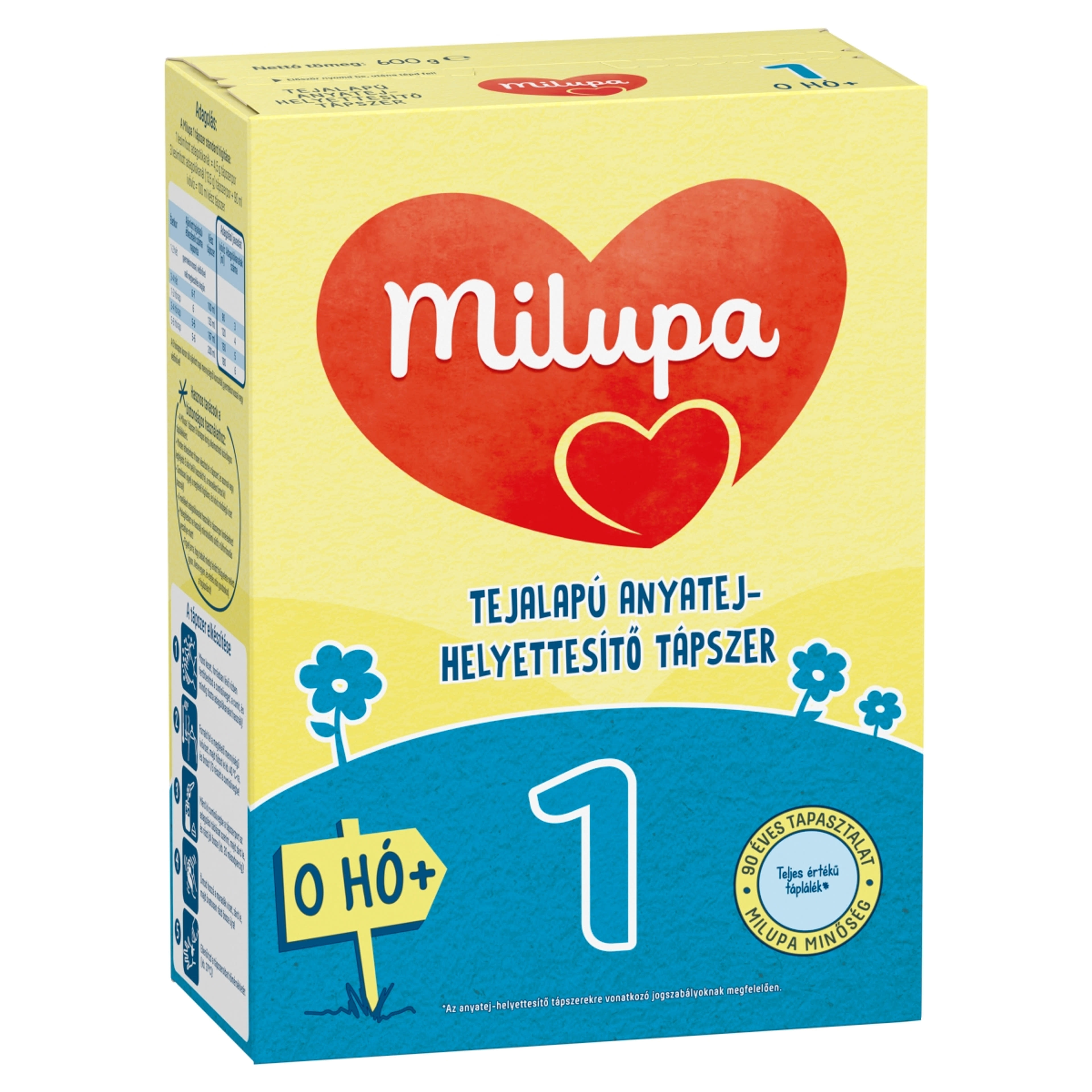 Milupa 1 tejalapú anyatej-helyettesítő tápszer 0 hónapos kortól - 600 g-3