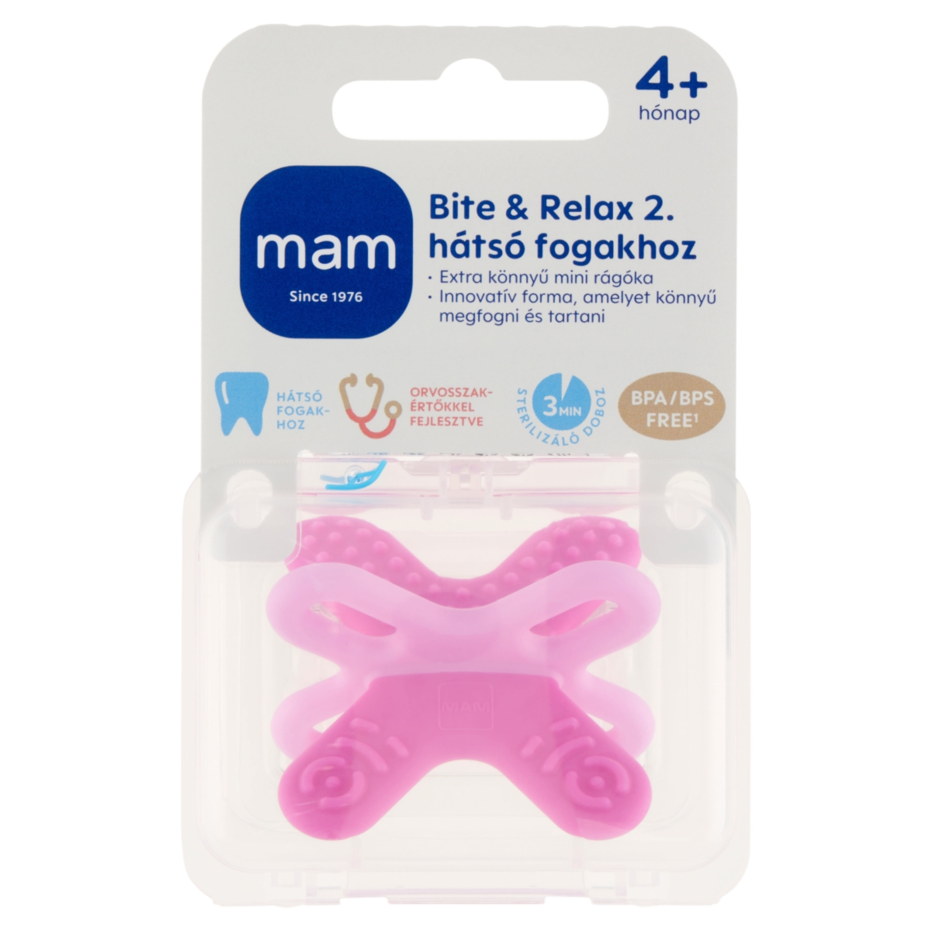 Mam Bite&Relax 2. Mini Rágóka 4 Hónapos Kortól - 1 db