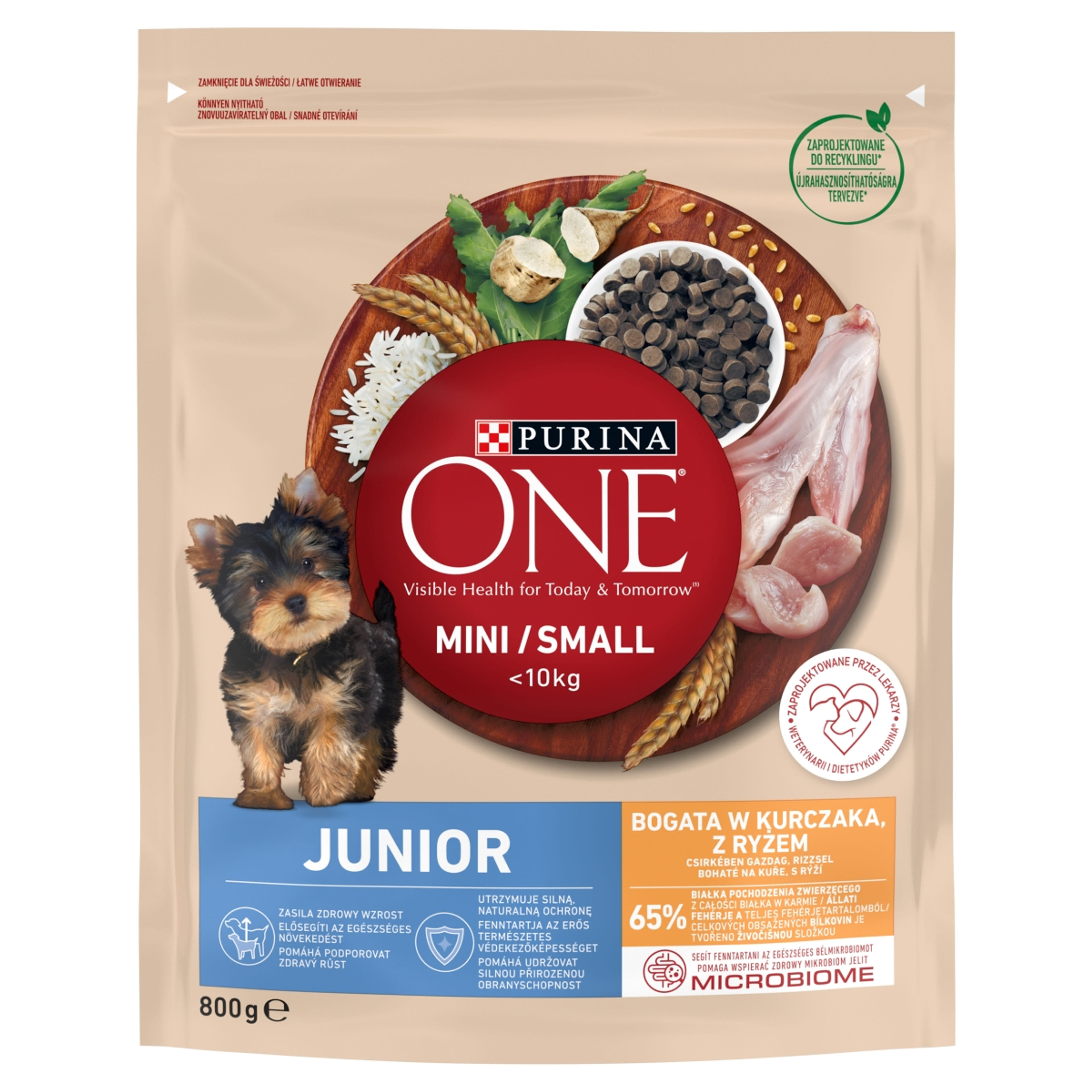 Purina one száraz mini junior kutyáknak, csirke - 800 g-1