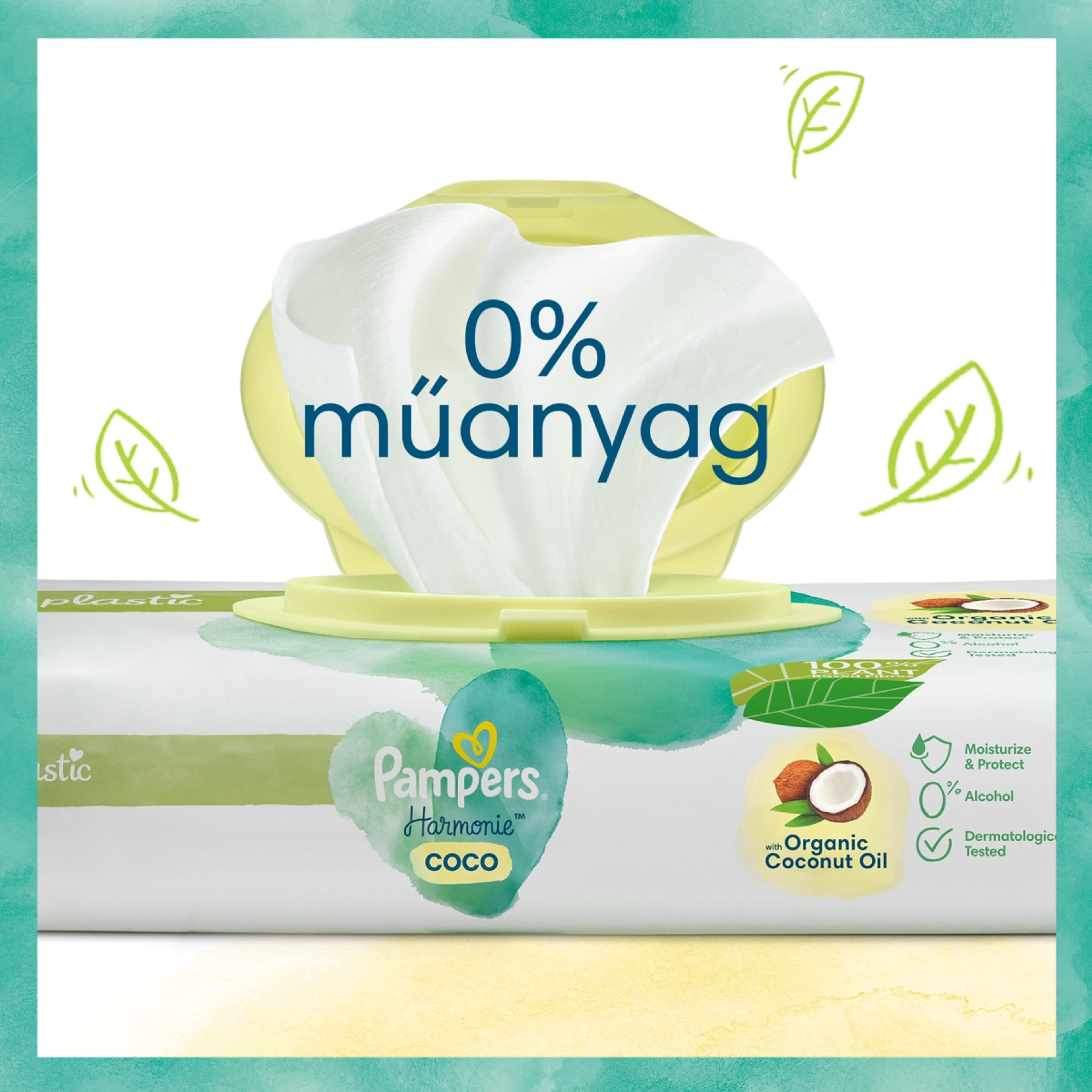 Pampers Coconut Premium törlőkendő 9x44 db - 396 db-4