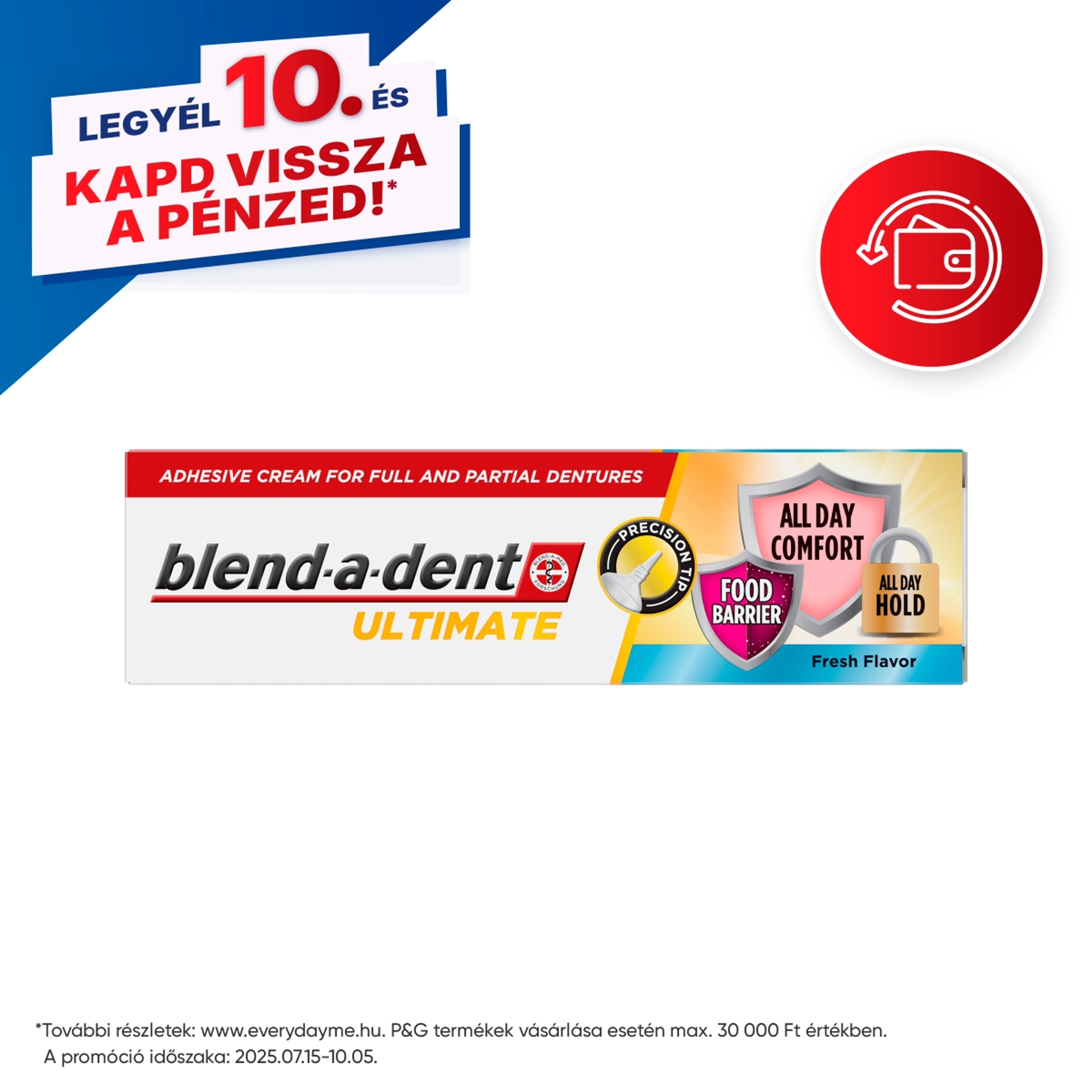 Blend-a-Dent Ultimate műfogsorragasztó - 40 g